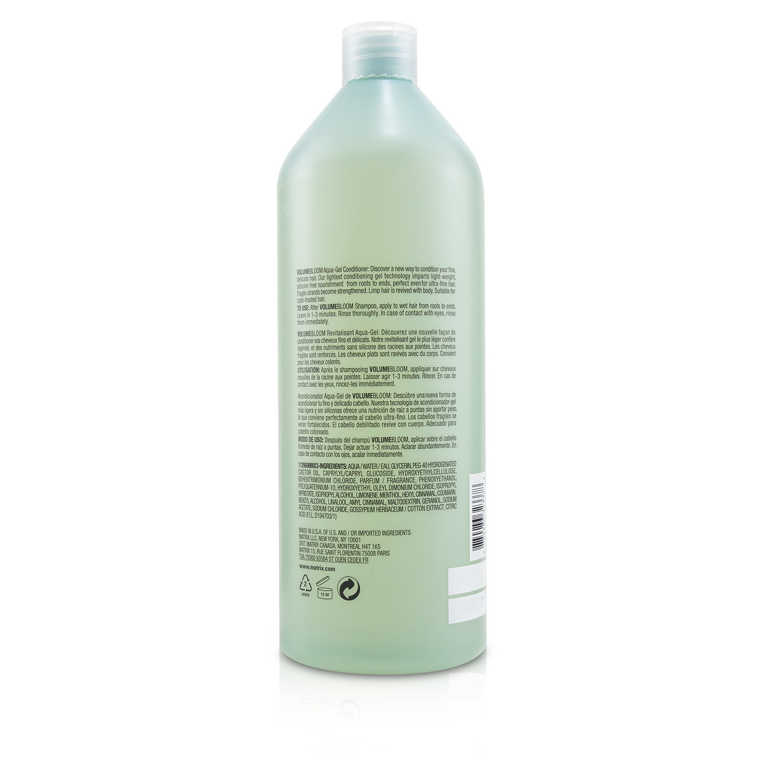 Matrix Biolage VolumeBloom Aqua-Gel Conditioner (For Ultra-Fine Hair) 1000ml/33.8oz