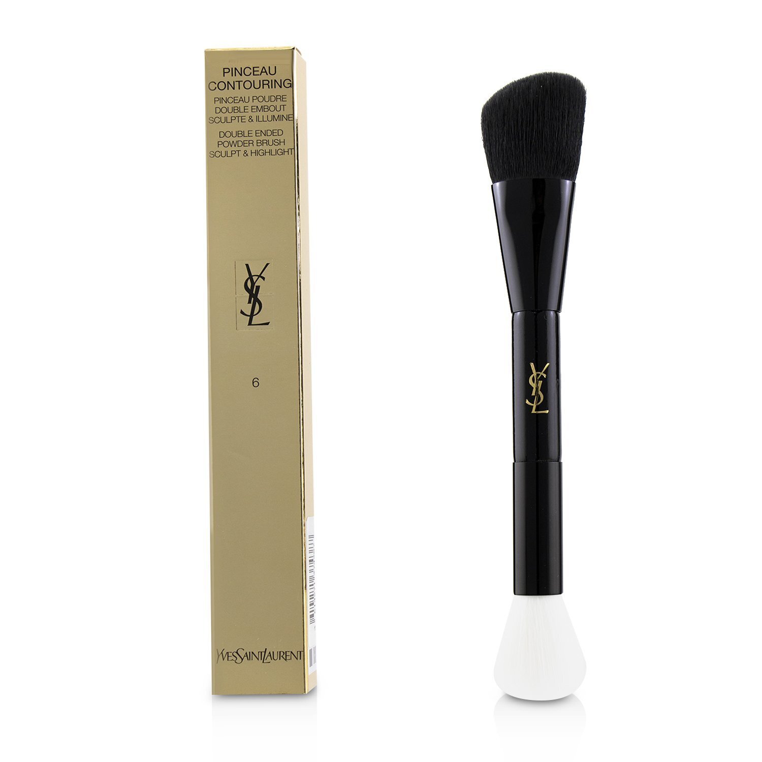 Yves Saint Laurent Pinceau Brocha de Polvo Contorneante de Doble Punta (Espulpe & Ilumina) 6 Picture Color