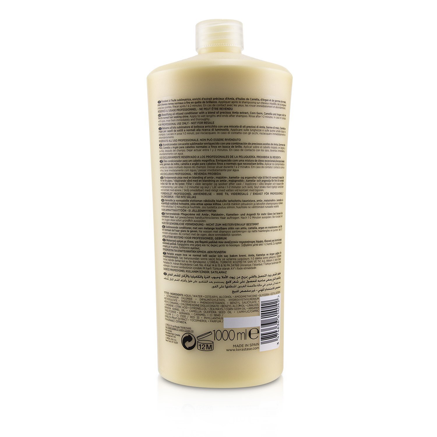 Kerastase Elixir Ultime Le Fondant Beautifying Oil Infused Conditioner (Fine to Normal Dull Hair) 1000ml/34oz
