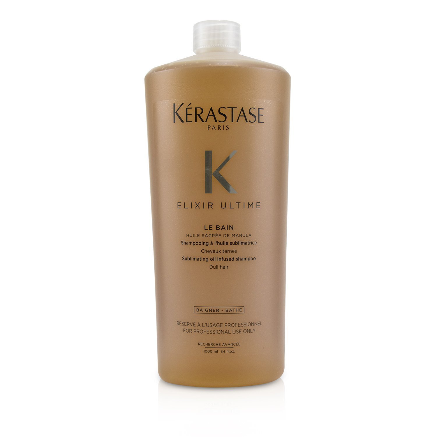 Kerastase Elixir Ultime Le Bain Sublimating Oil Infused Shampoo (Dull Hair) 1000ml/34oz