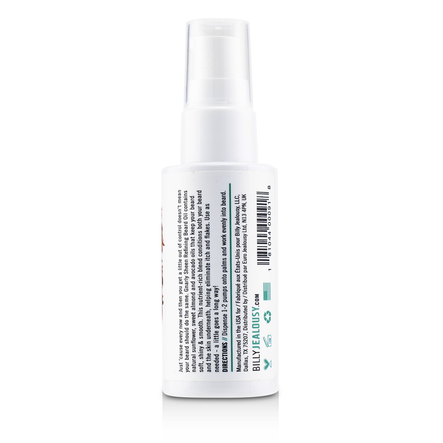 Billy Jealousy Gnarly Sheen Beard Oil 60ml/2oz