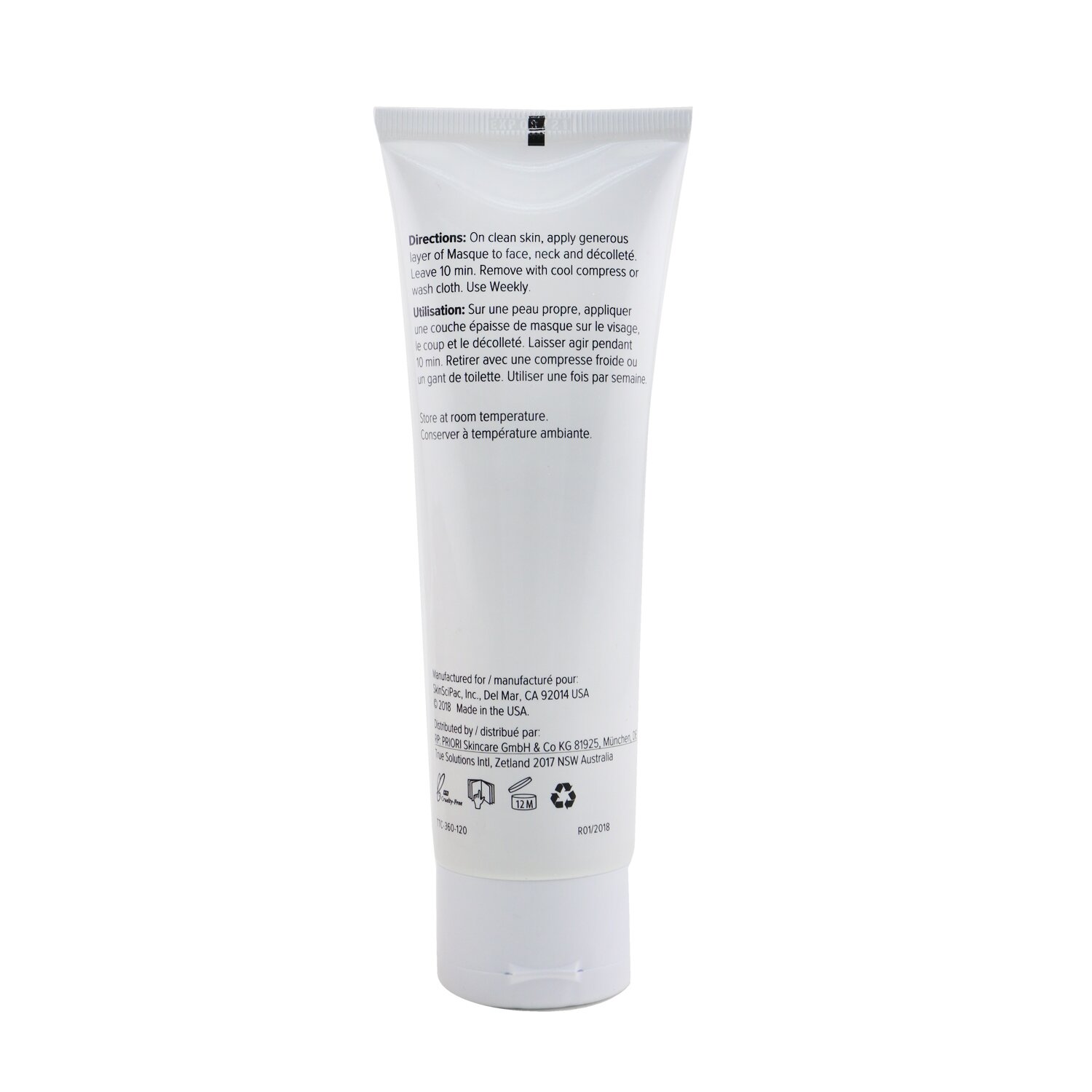Priori TTC fx360 Natural Enzyme Peel & Masque 120ml/4oz