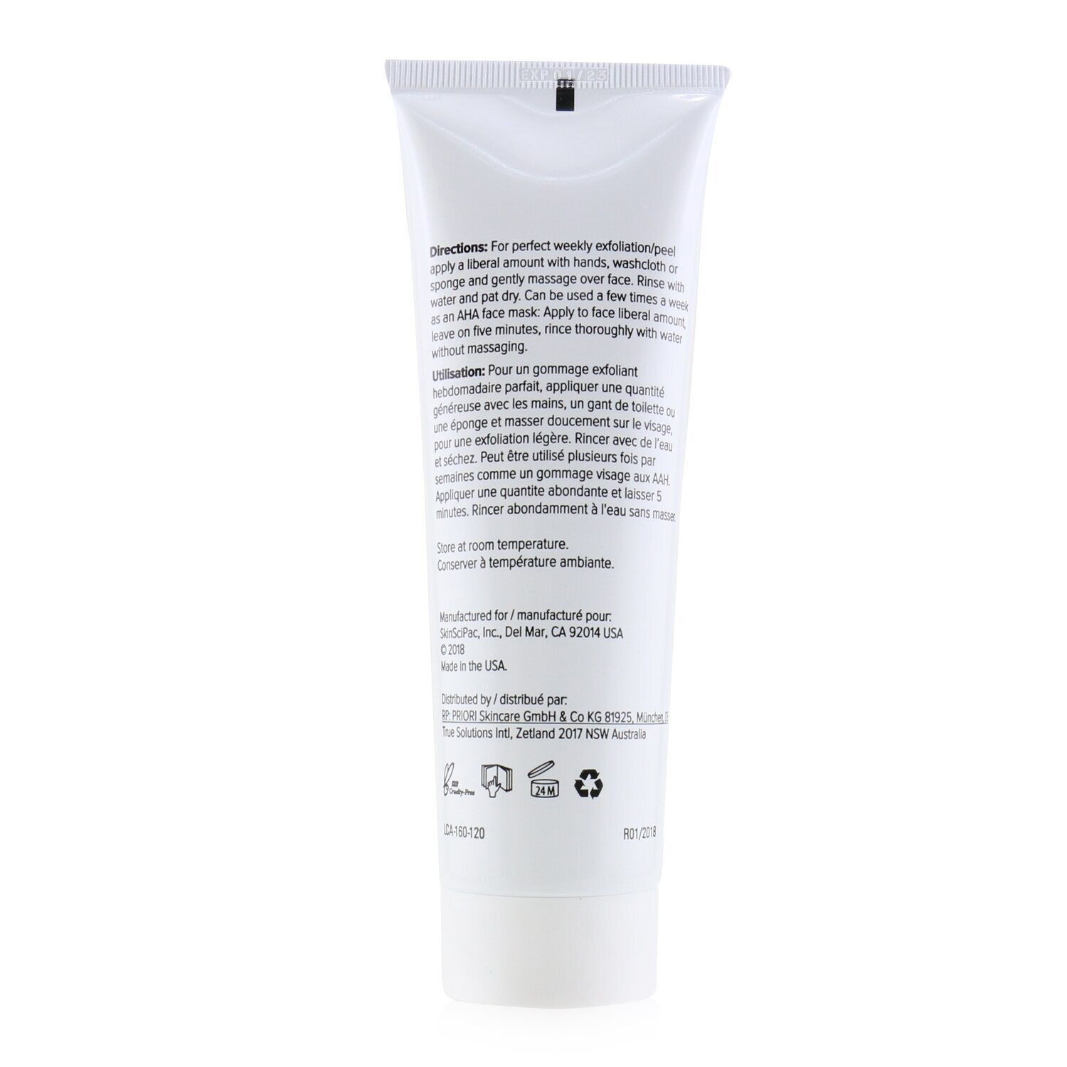 Priori LCA fx160 - 2xPeel Foliante + Exfoliante 120ml/4oz