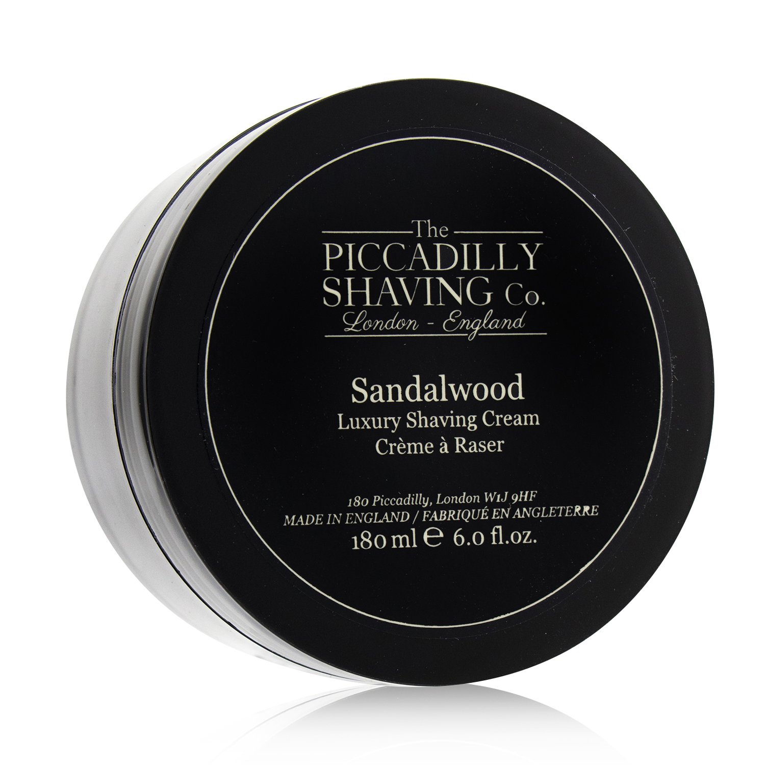 Taylor Of Old Bond Street The Piccadilly Shaving Co. Sandalwood Luxury Shaving Cream 180g/6oz