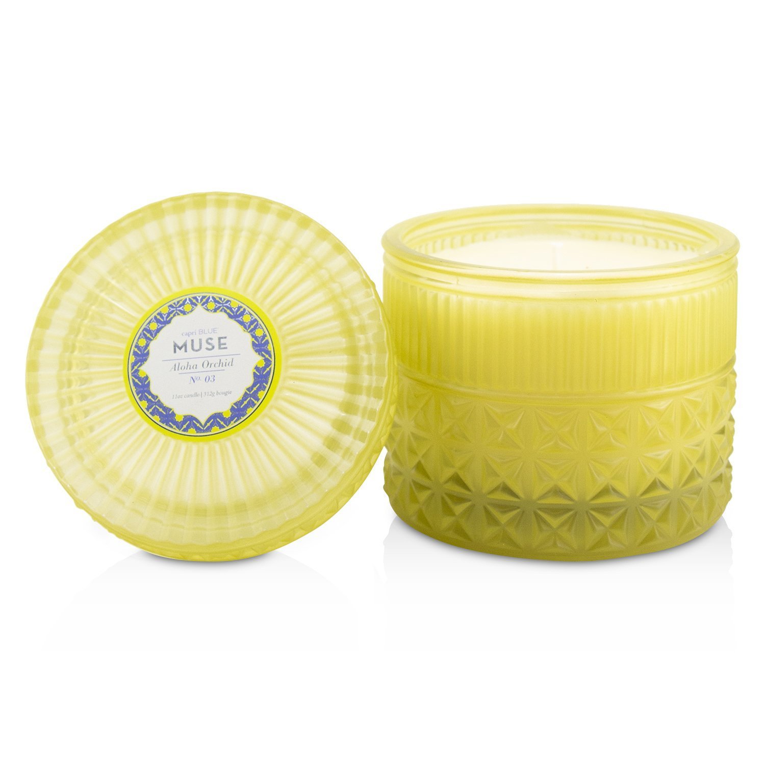 Capri Blue Muse Faceted Jar Candle - Aloha Orchid 312g/11oz