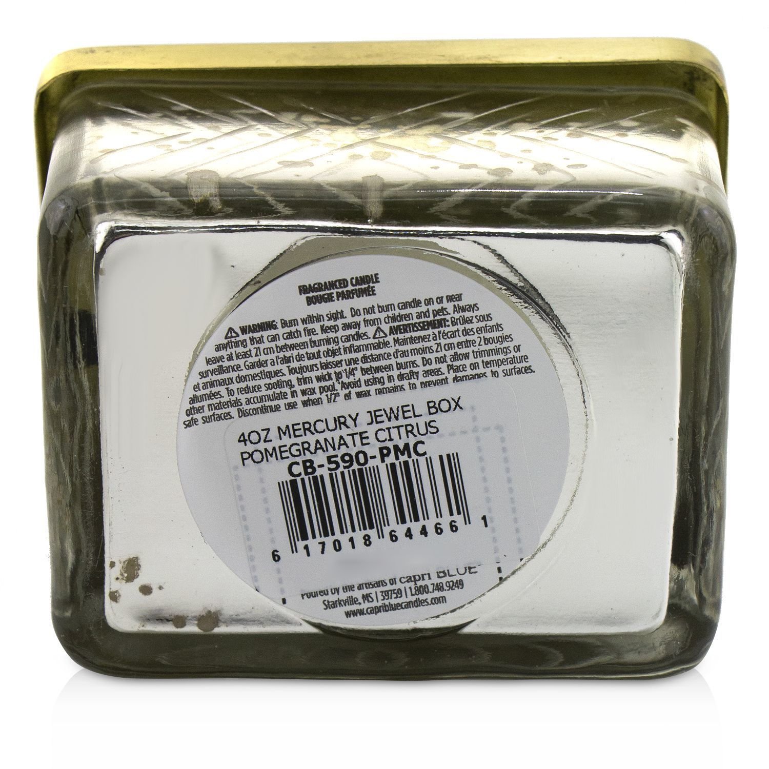 Capri Blue Mercury Jewel Box Candle - Pomegranate Citrus 113g/4oz