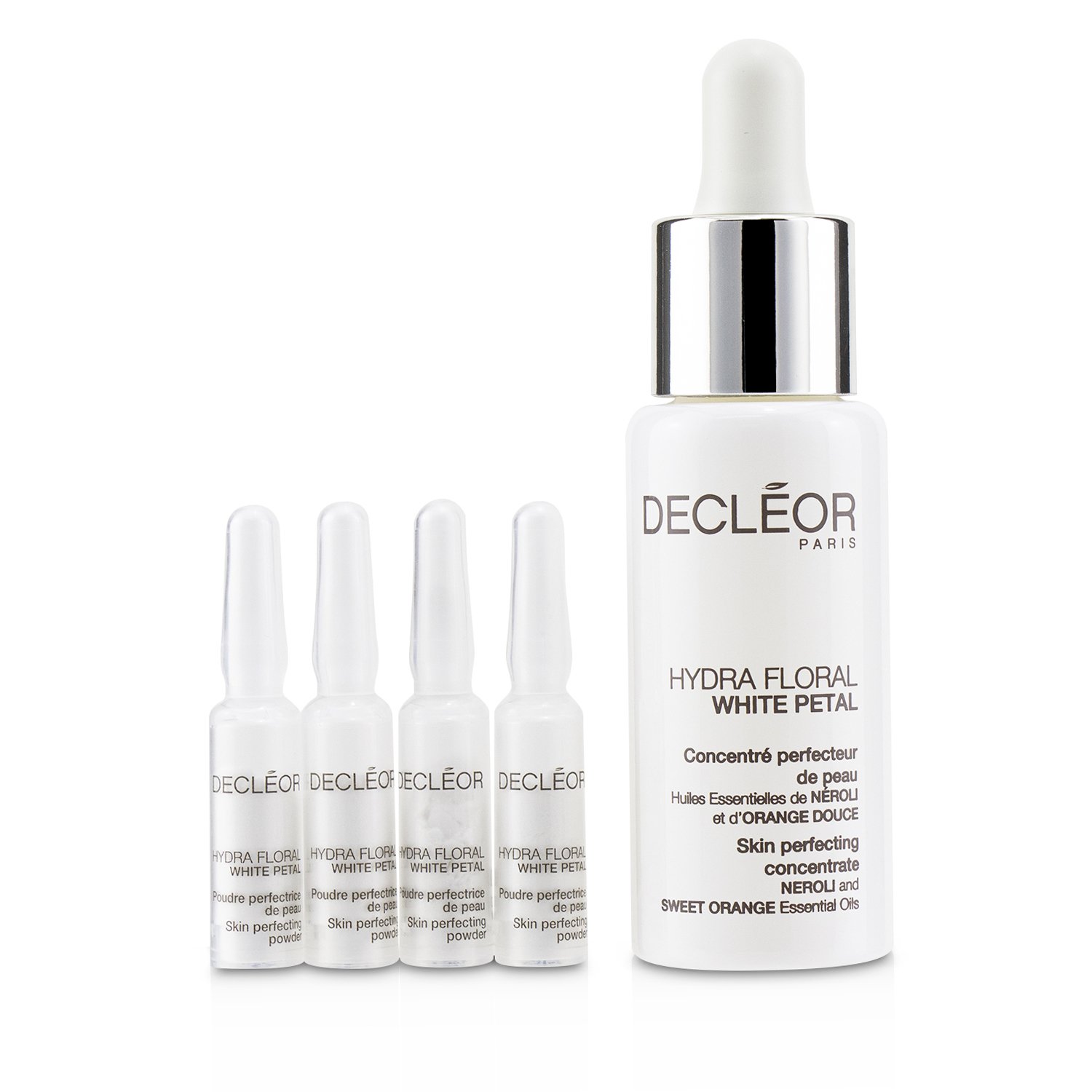 Decleor Hydra Floral White Petal Skin Perfecting Professional Mix (1x Concentrate 30ml, 10x Powder 4g) - Salon Product Picture Color