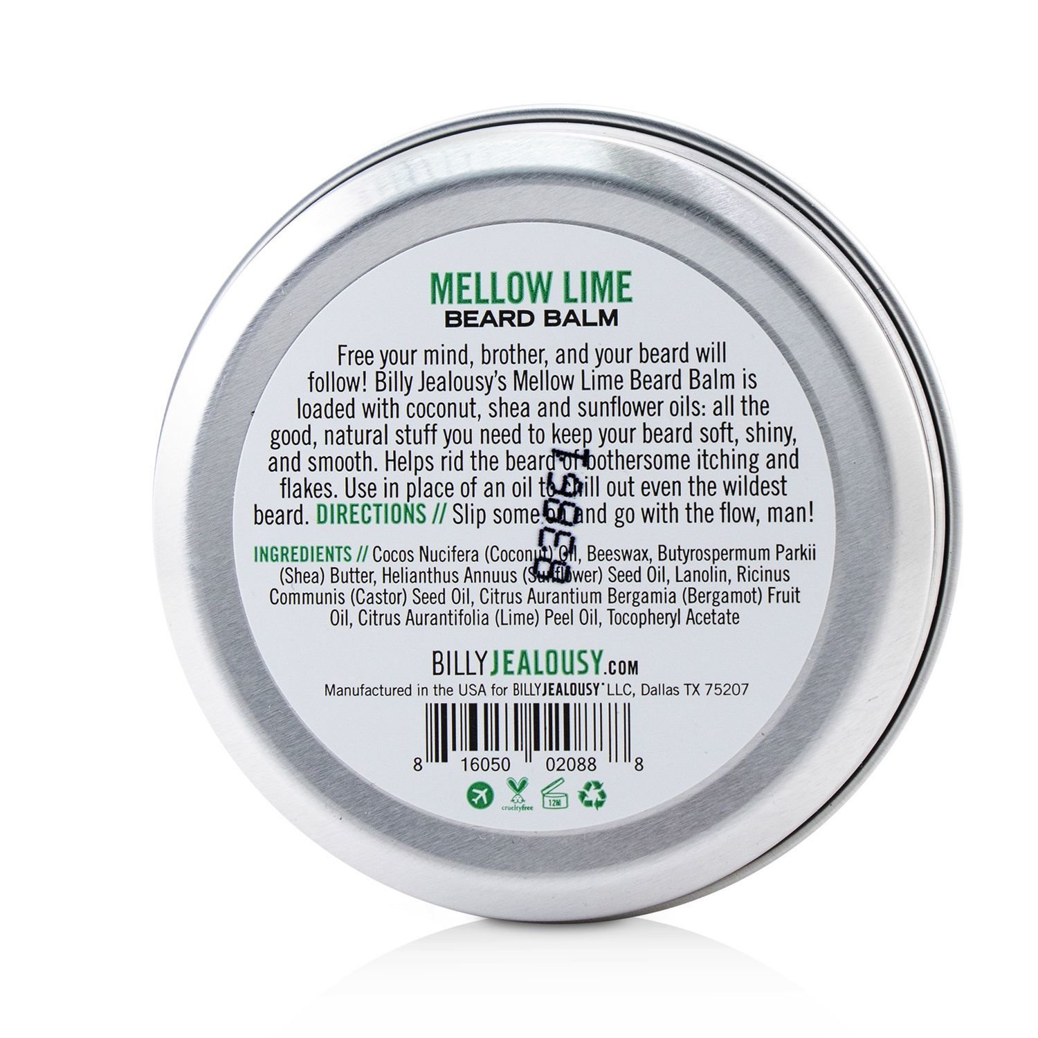 Billy Jealousy Mellow Lime Beard Balm 57g/2oz
