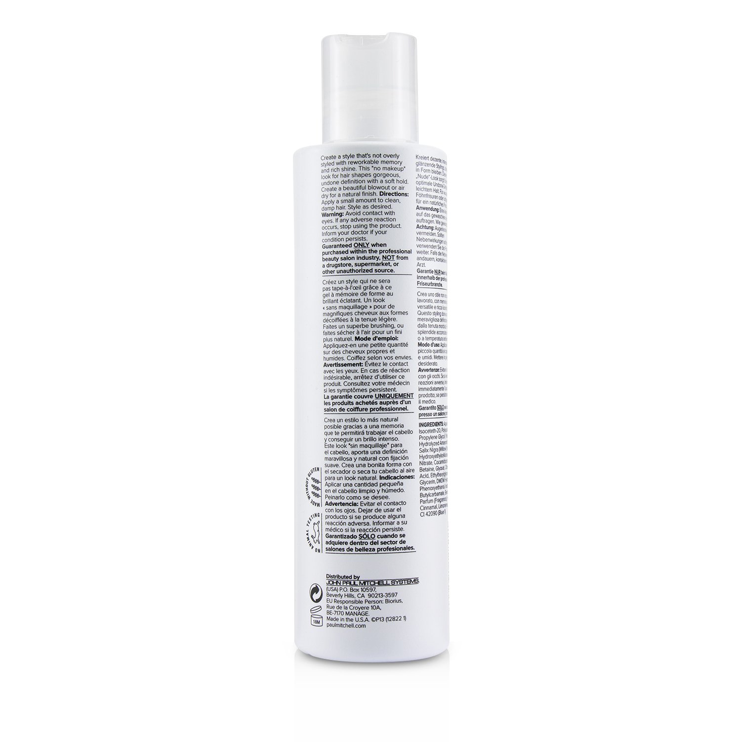 Paul Mitchell Invisiblewear Memory Shaper (Undone Definition - Soft Memory) 250ml/8.5oz