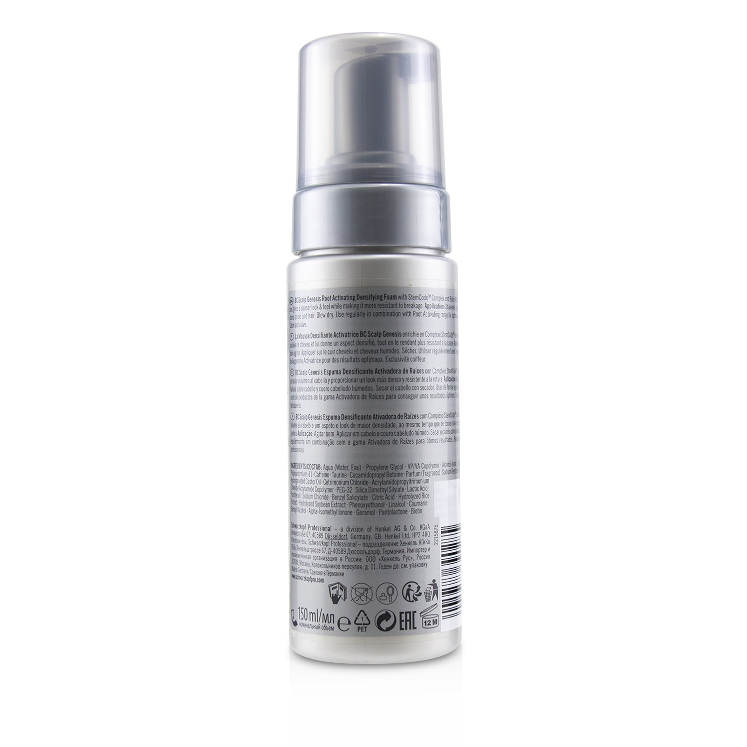 Schwarzkopf BC Bonacure Scalp Genesis Root Activating Densifying Foam (For Thinning Hair) 150ml/5oz