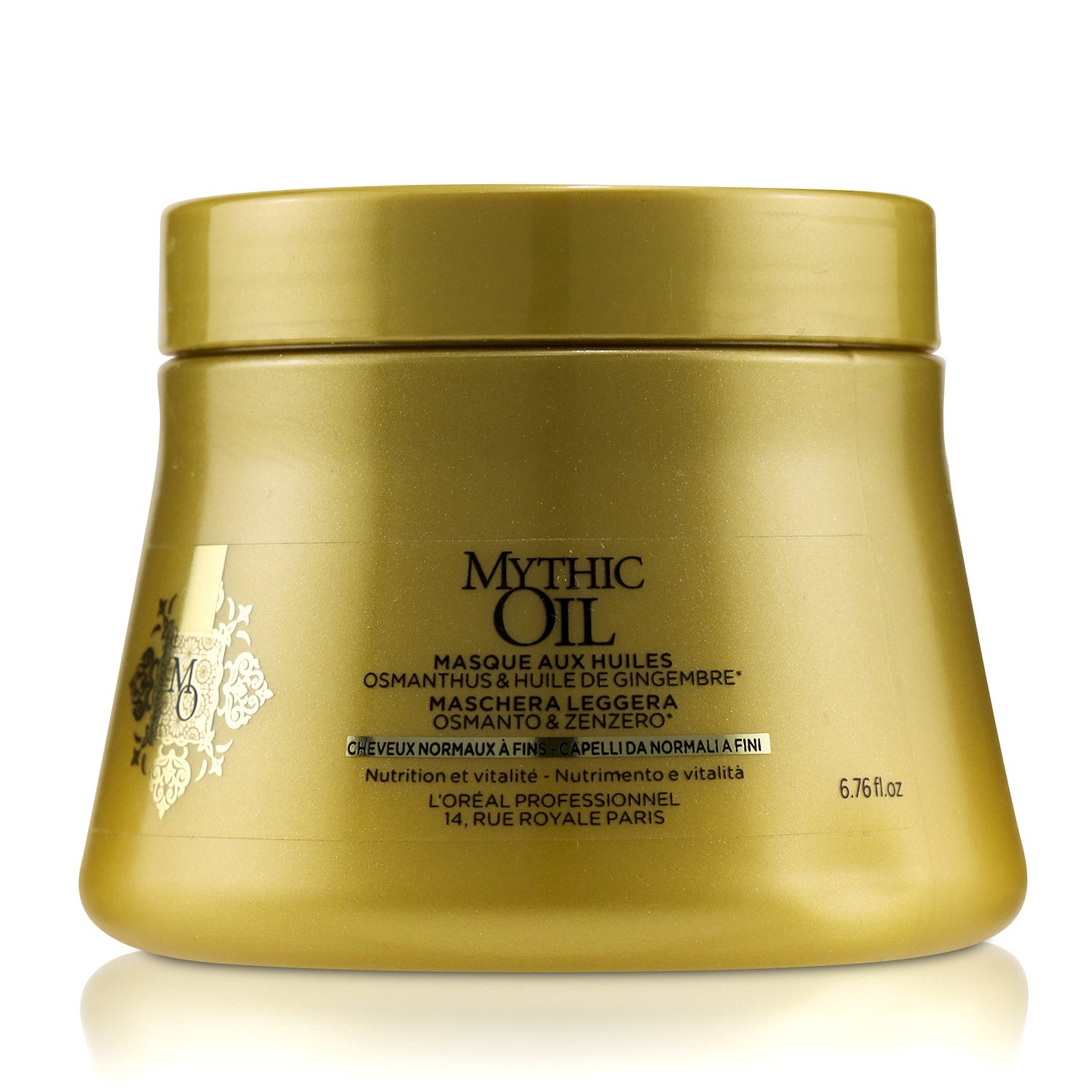 L'Oreal Professionnel Mythic Oil Aceite Mascarilla Ligera con Aceite de Osmanthus y Jengibre (Cabello Normal a Fino) 200ml/6.76oz