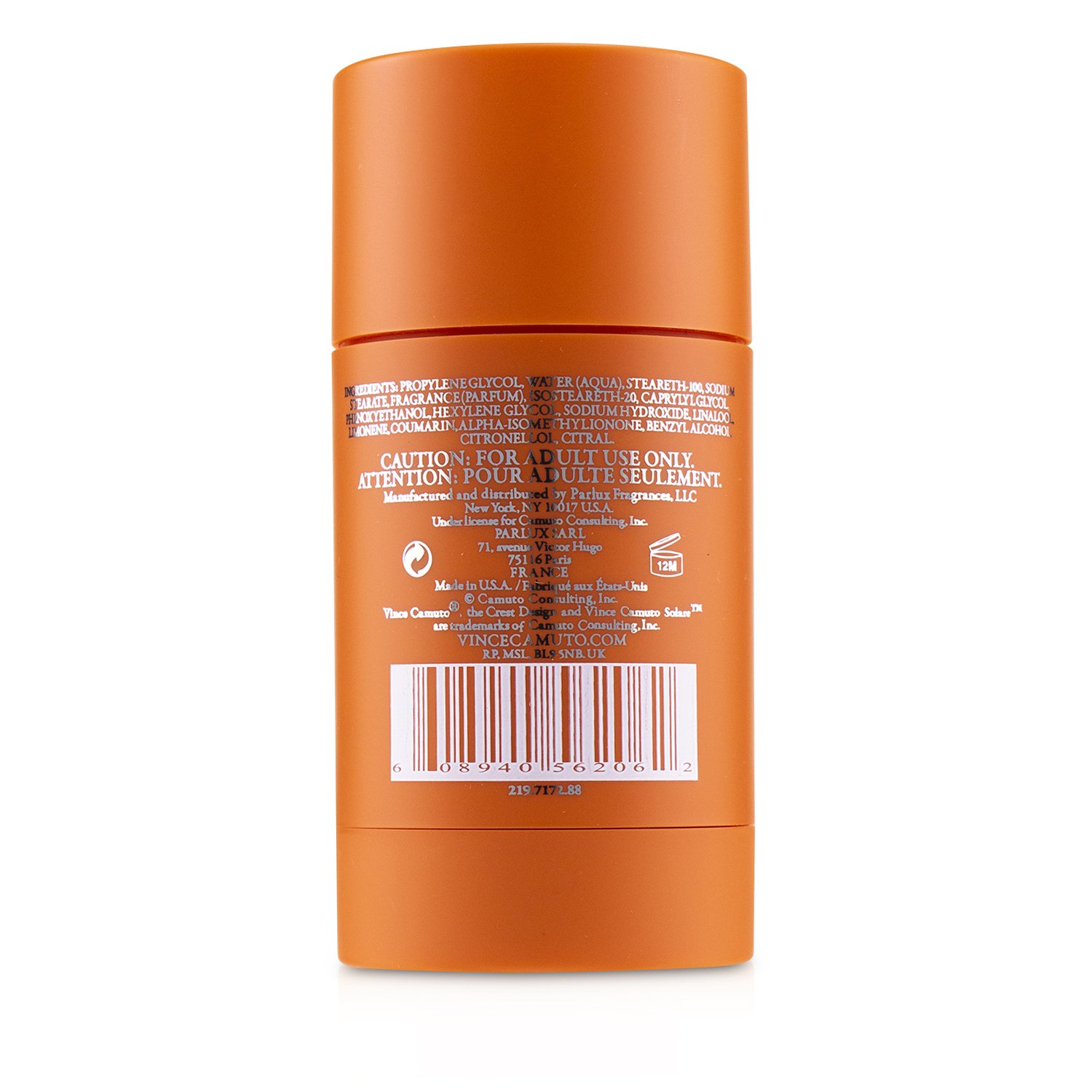 Vince Camuto Solare Alcohol Free Deodorant Stick 71g/2.5oz