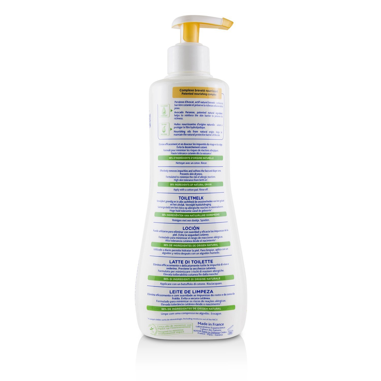 Mustela Очищающее Молочко (Срок Годности 06/2019) 500ml/16.7oz