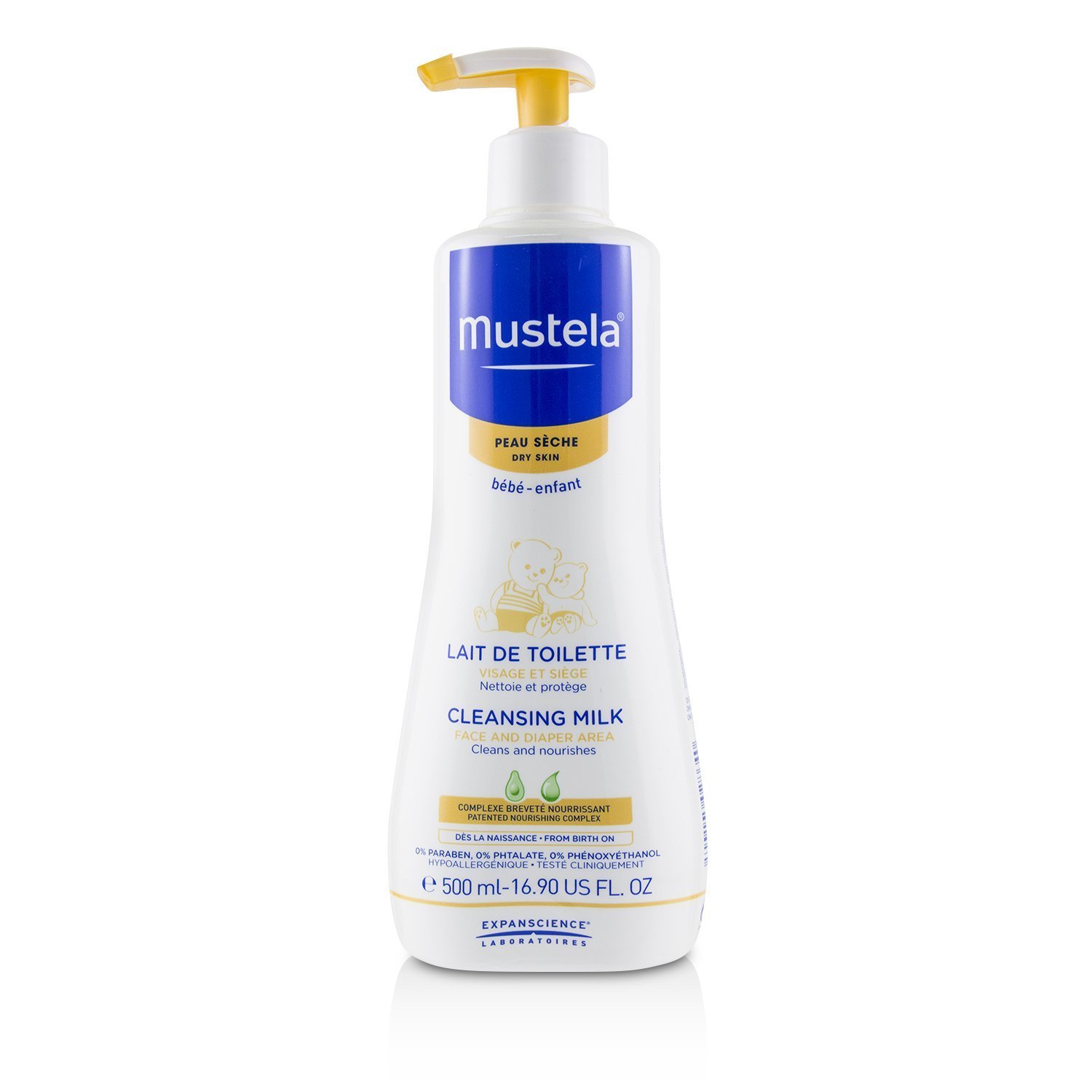 Mustela Очищающее Молочко (Срок Годности 06/2019) 500ml/16.7oz