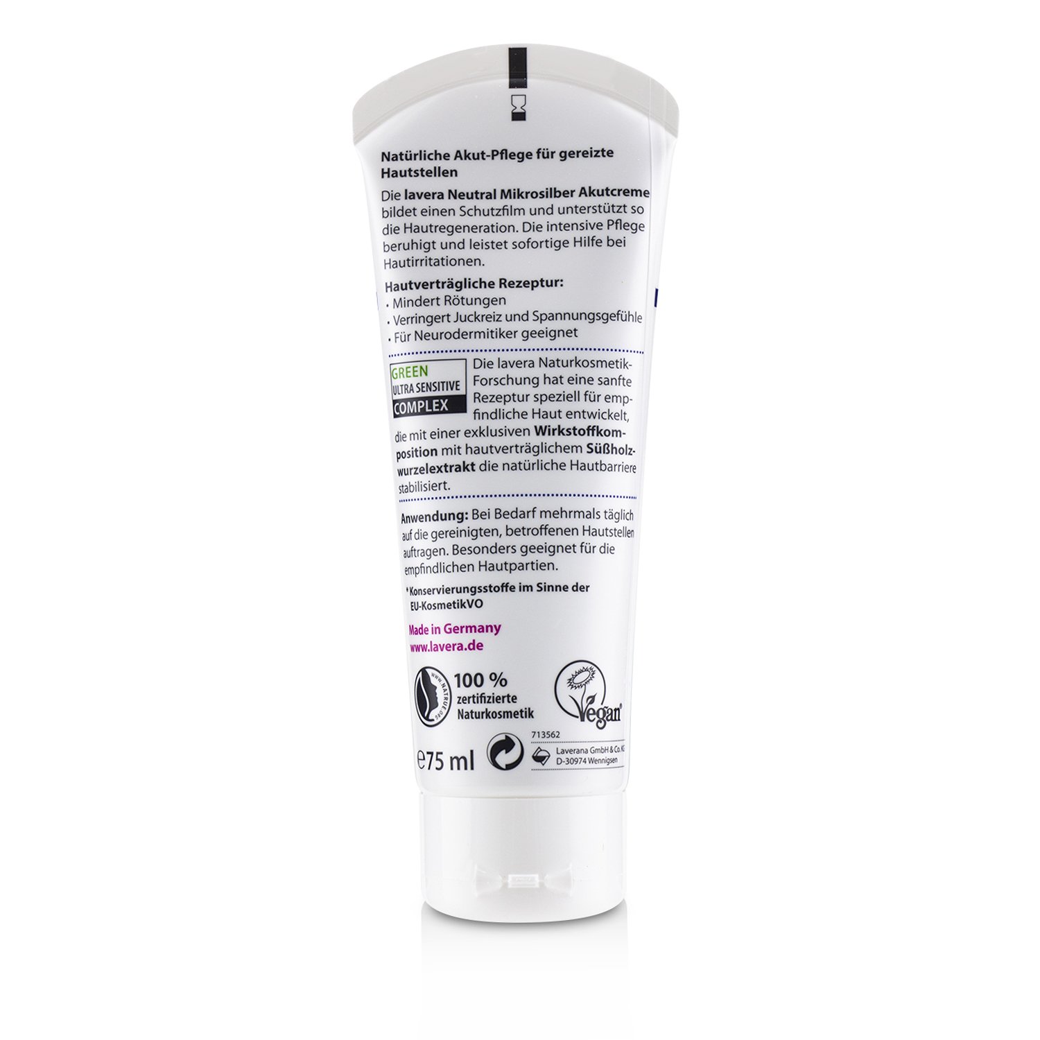 Lavera Neutral SOS Crema con Micro Plata 75ml/2.5oz