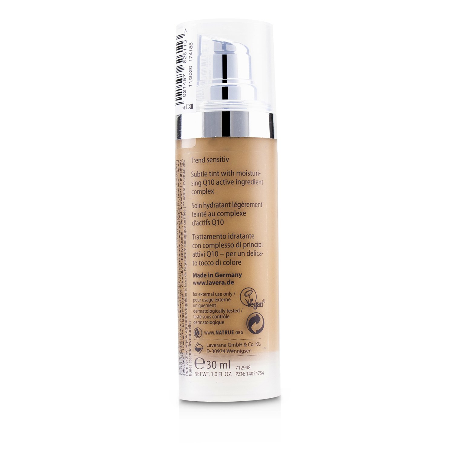 Lavera Tinted Moisturising Cream 3 In 1 With Q10 30ml/1oz