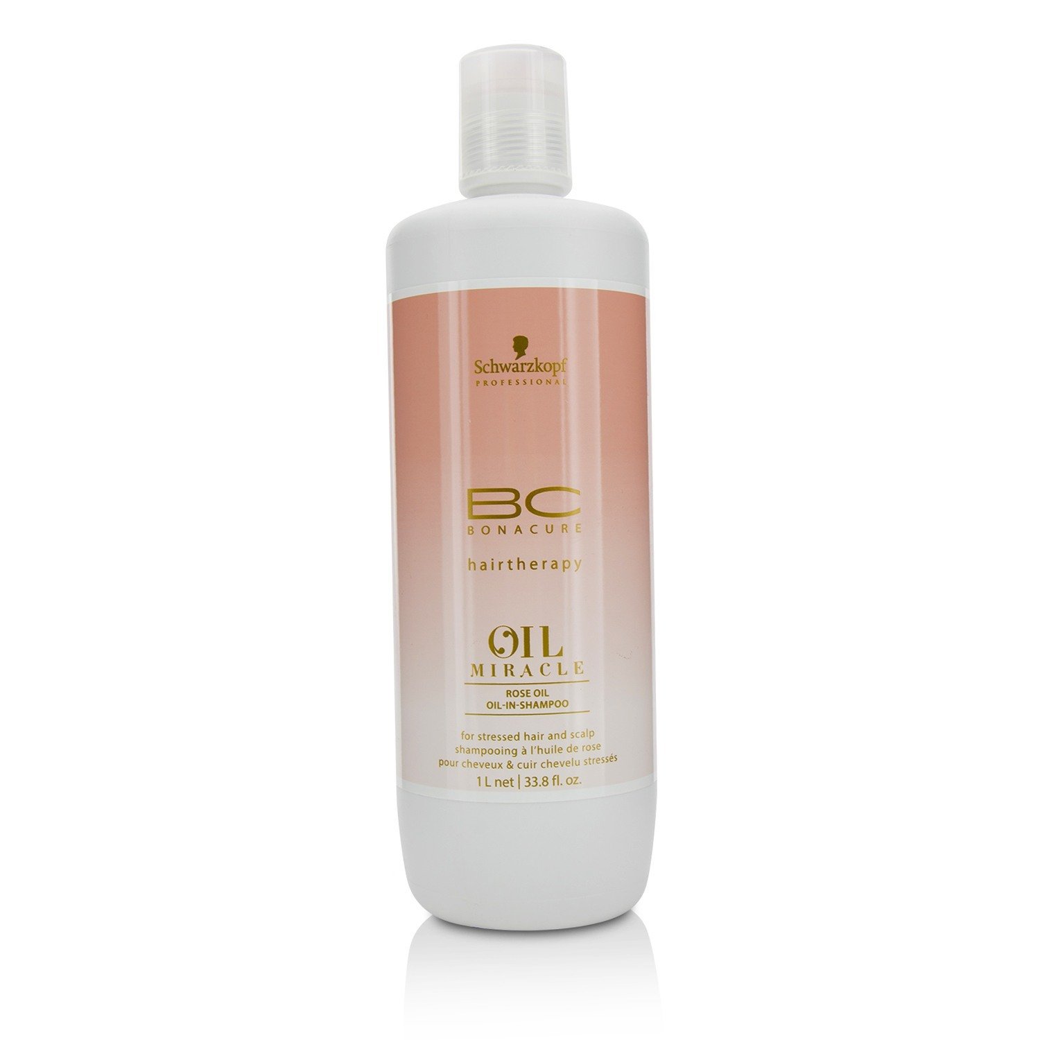 Schwarzkopf BC Oil Miracle Rose Oil Oil-In-Shampoo - For Stressed Hair and Scalp (Exp. Date: 10/2019) 1000ml/33.8oz
