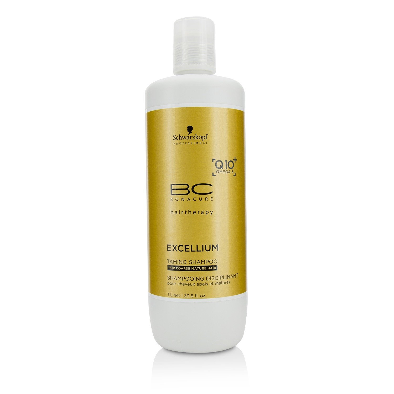 Schwarzkopf BC Excellium Q10+ Omega 3 Taming Shampoo - For Coarse Mature Hair (Exp. Date: 11/2019) 1000ml/33.8oz
