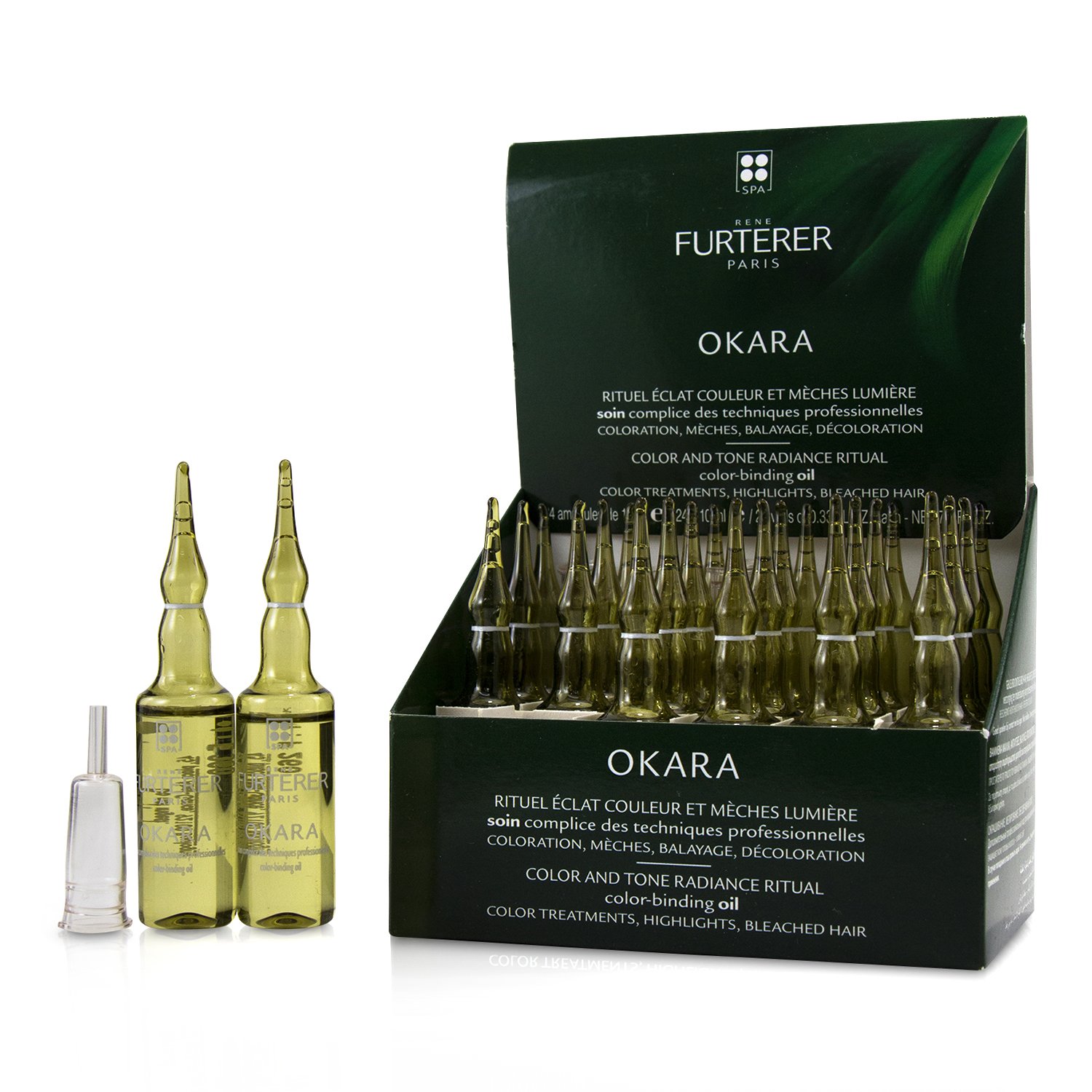 Rene Furterer Okara Color and Tone Radiance Ritual Color-Binding Oil (Color Treatments, Highlights, Bleached Hair) 24x10ml/0.33oz