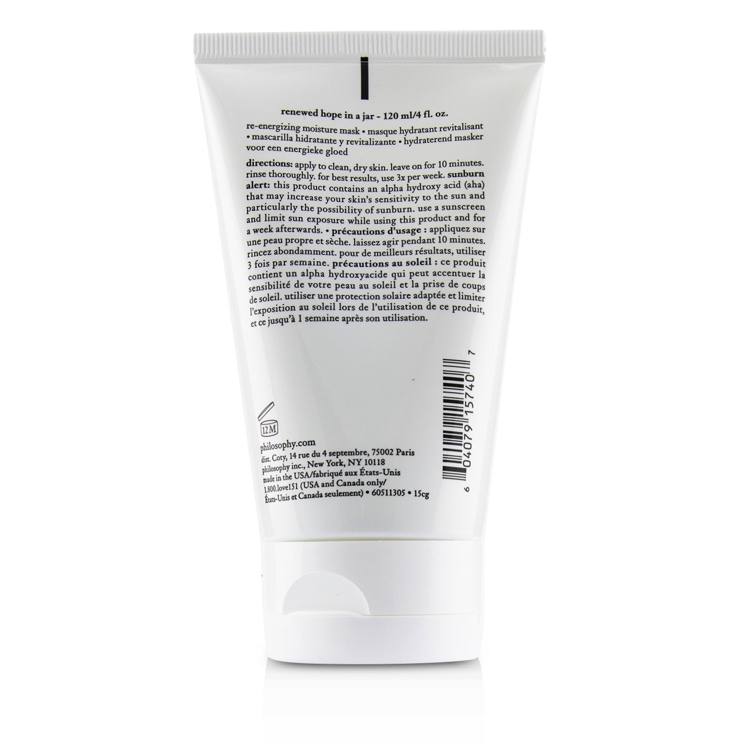 Philosophy Renewed Hope In A Jar Re-Energizing Moisture Mask 120ml/4oz