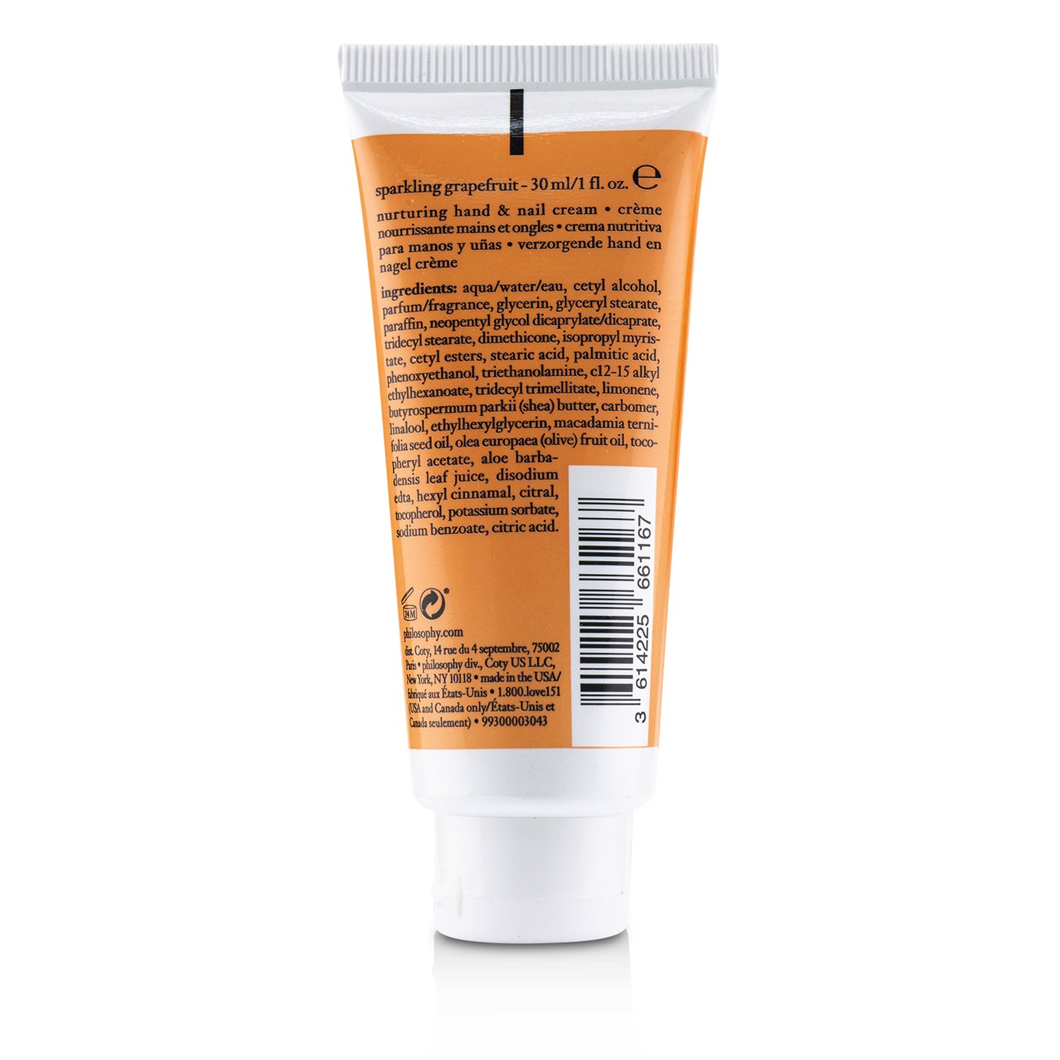 Philosophy Hands of Hope Nurturing Hand & Nail Cream - Sparkling Grapefruit 30ml/1oz