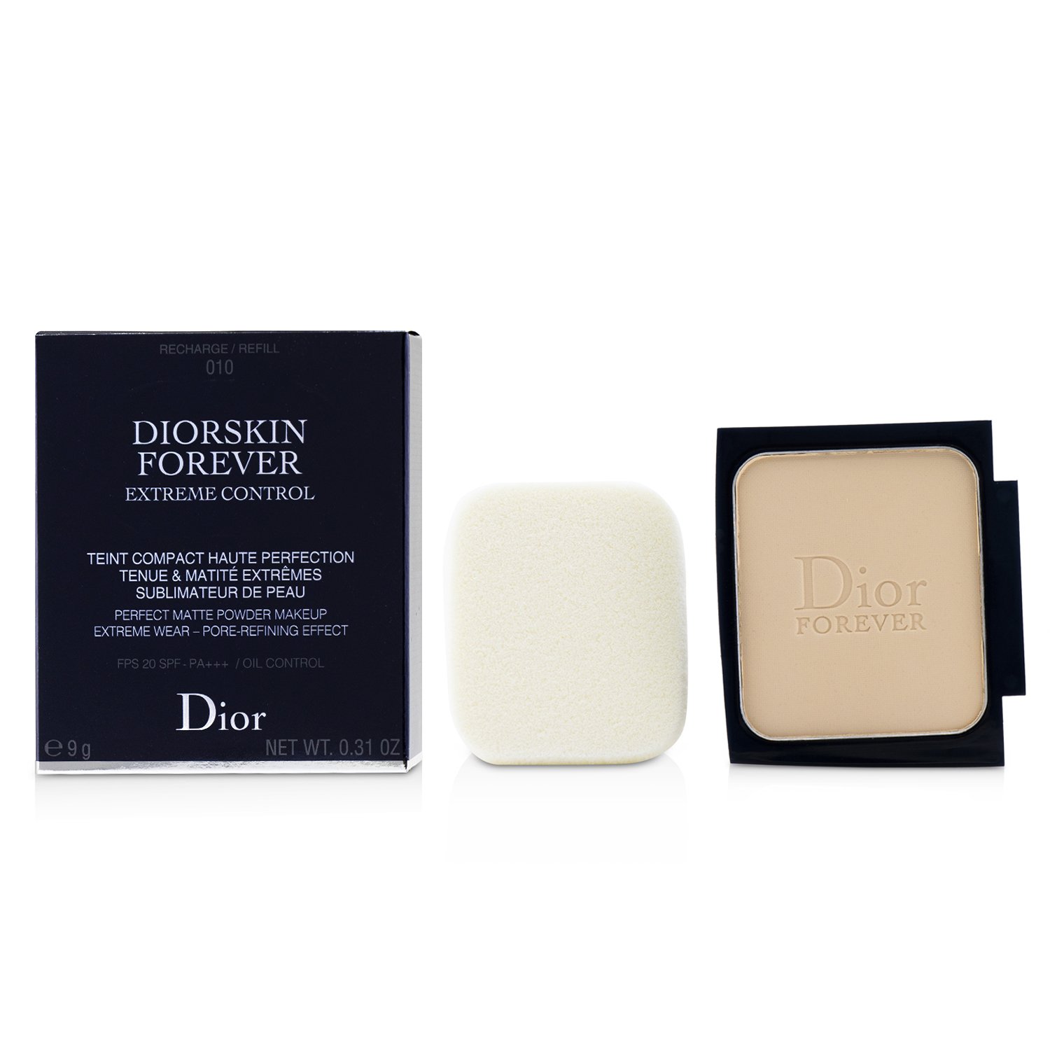 Christian Dior Diorskin Forever Extreme Maquillaje en Polvo Mate Control Perfecto SPF 20 Repuesto 9g/0.31oz