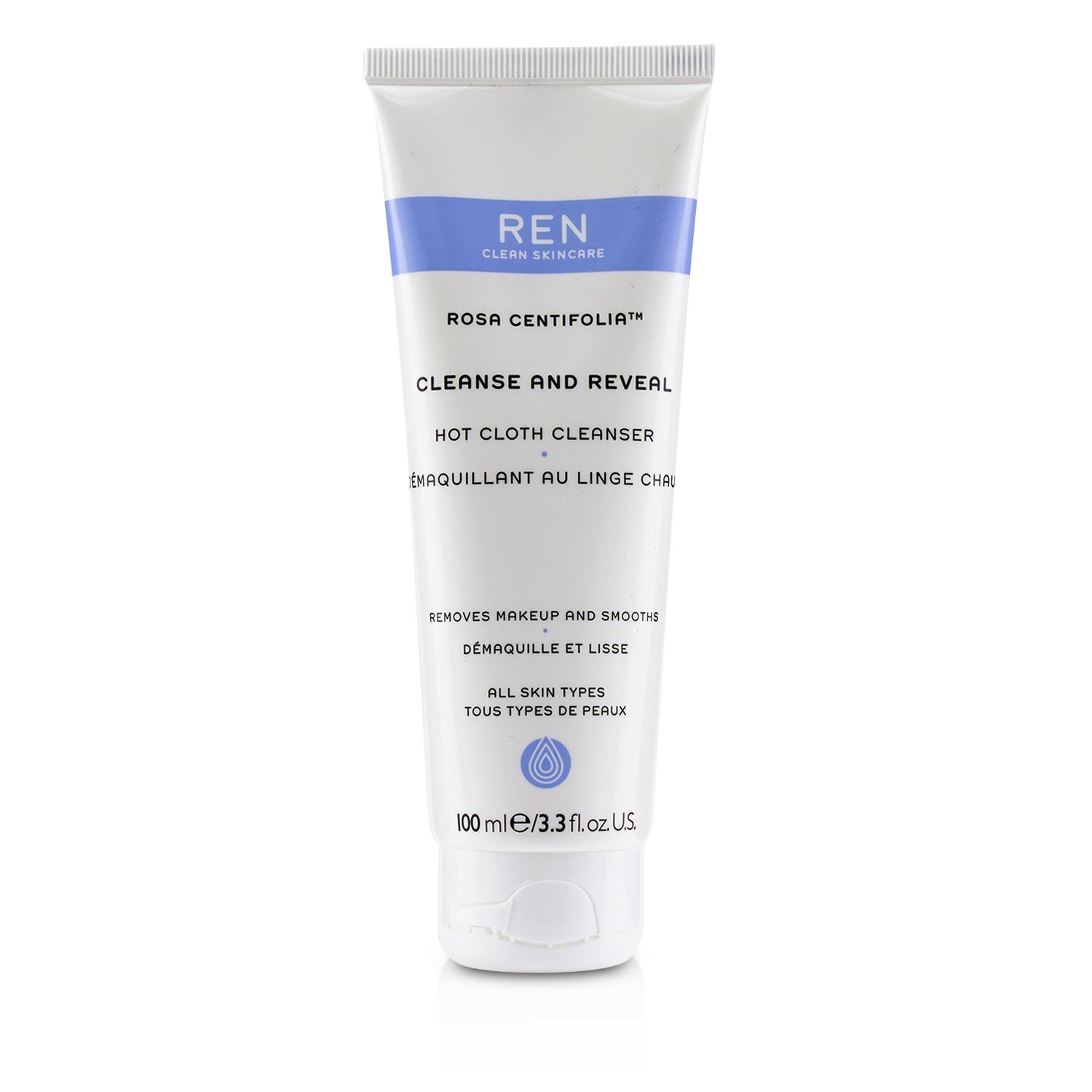 Ren Rosa Centifolia Cleanse & Reveal Hot Cloth Cleanser 100ml/3.3oz