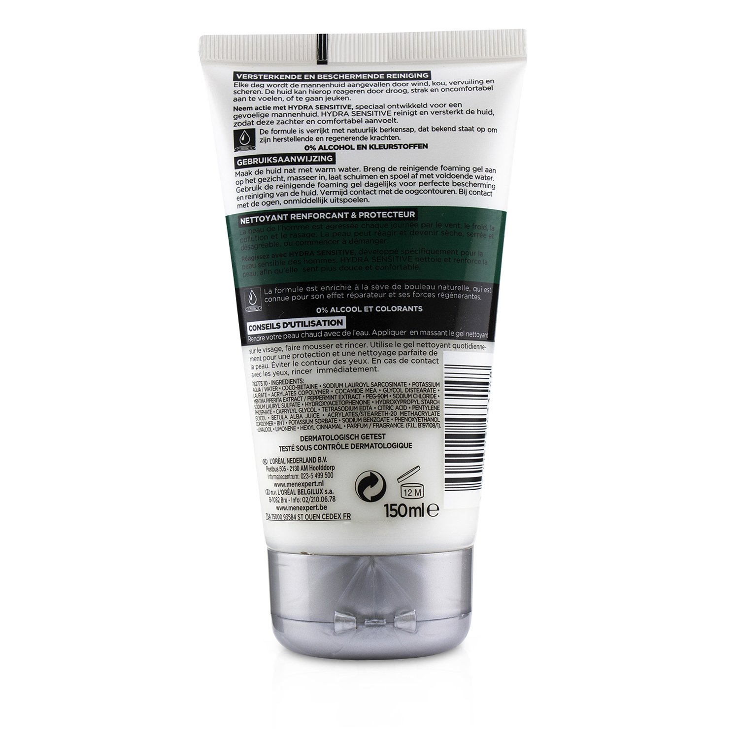 L'Oreal Men Expert Hydra Sensitive Cleansing Foaming Gel 150ml/5oz