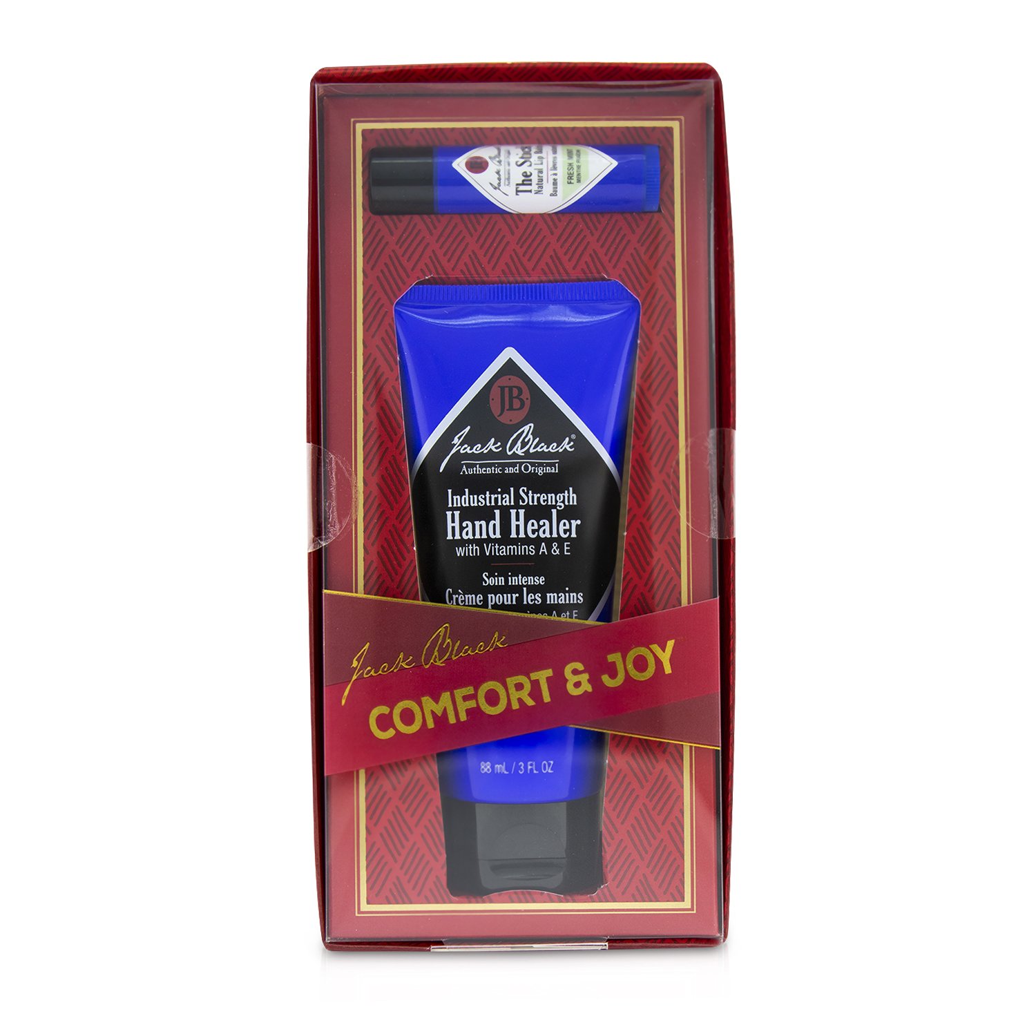 Jack Black Comfort & Joy Duo: Industrial Strength Healer + The Stick Natural Lip Balm - Fresh Mint 2pcs