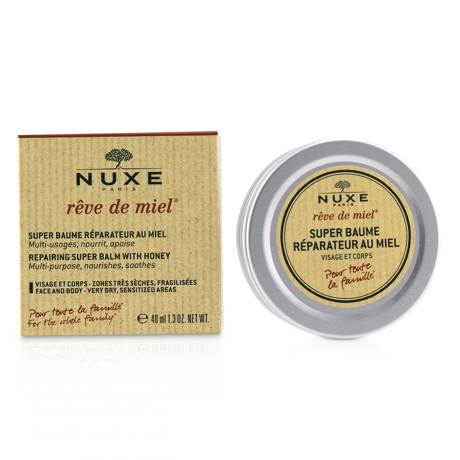 Nuxe Reve De Miel Repairing Super Balm With Honey For Face & Body (For Very Dry, Sensitized Areas) 40ml/1.3oz