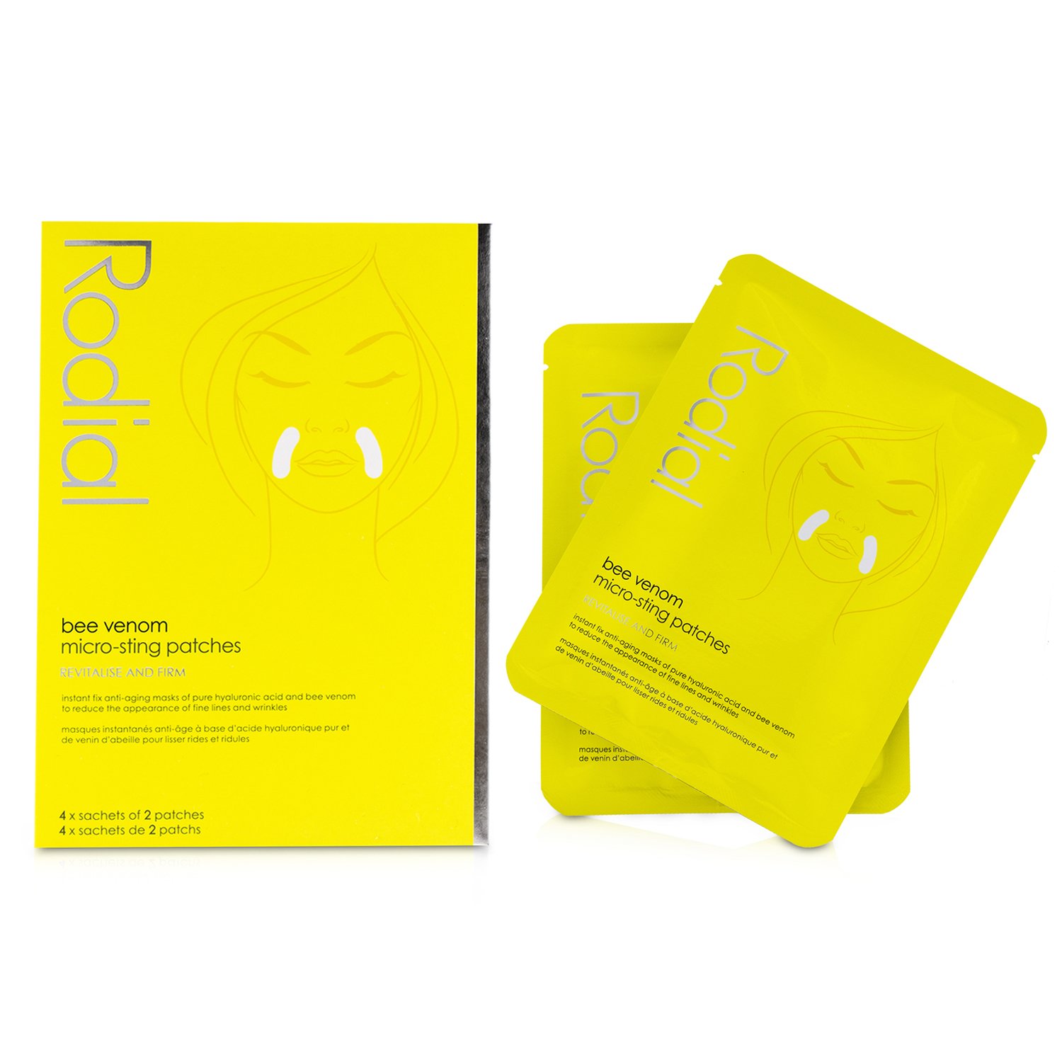 Rodial Bee Venom Micro Sting Patches 4 Sachet Pack 4x2patches