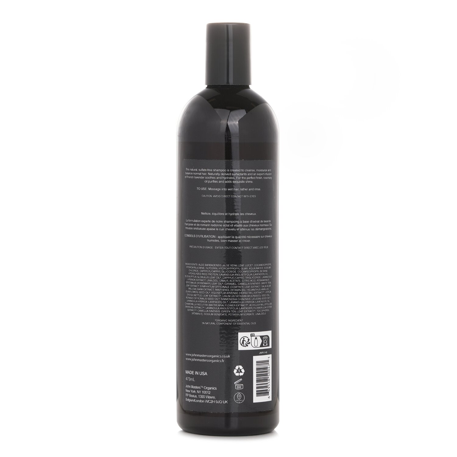 John Masters Organics Champú Para Cabello Normal con Lavanda & Romero 473ml/16oz