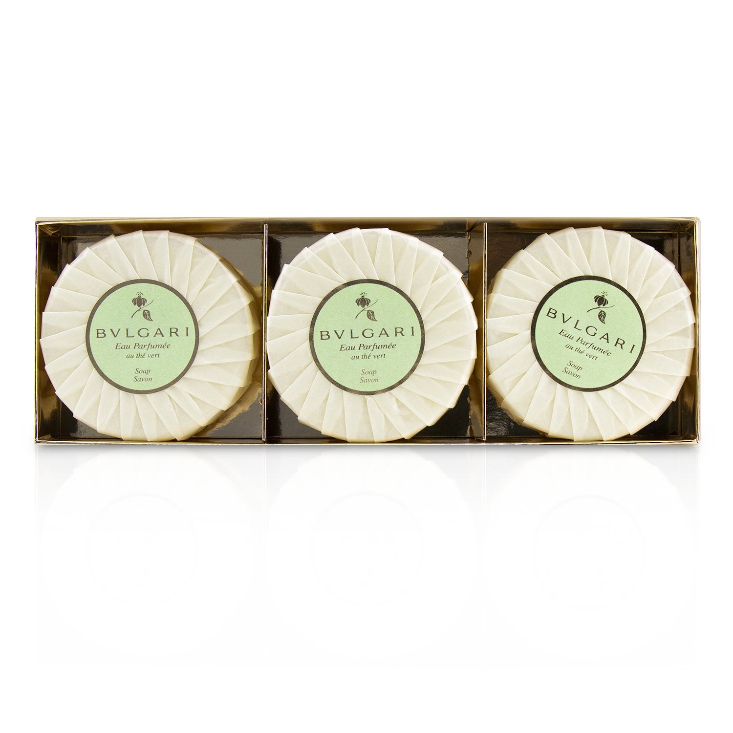 Bvlgari Eau Parfumee Au The Vert Soap 3x150g/5.3oz