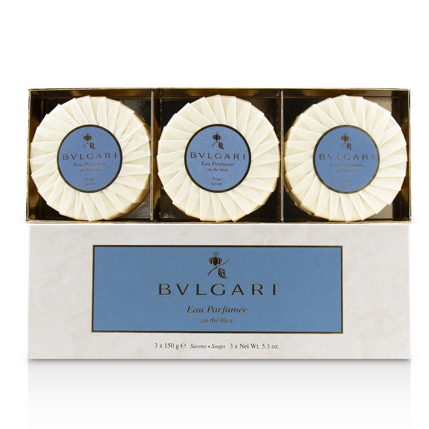 Bvlgari Eau Parfumee Au The Bleu Soap 3x150g/5.3oz