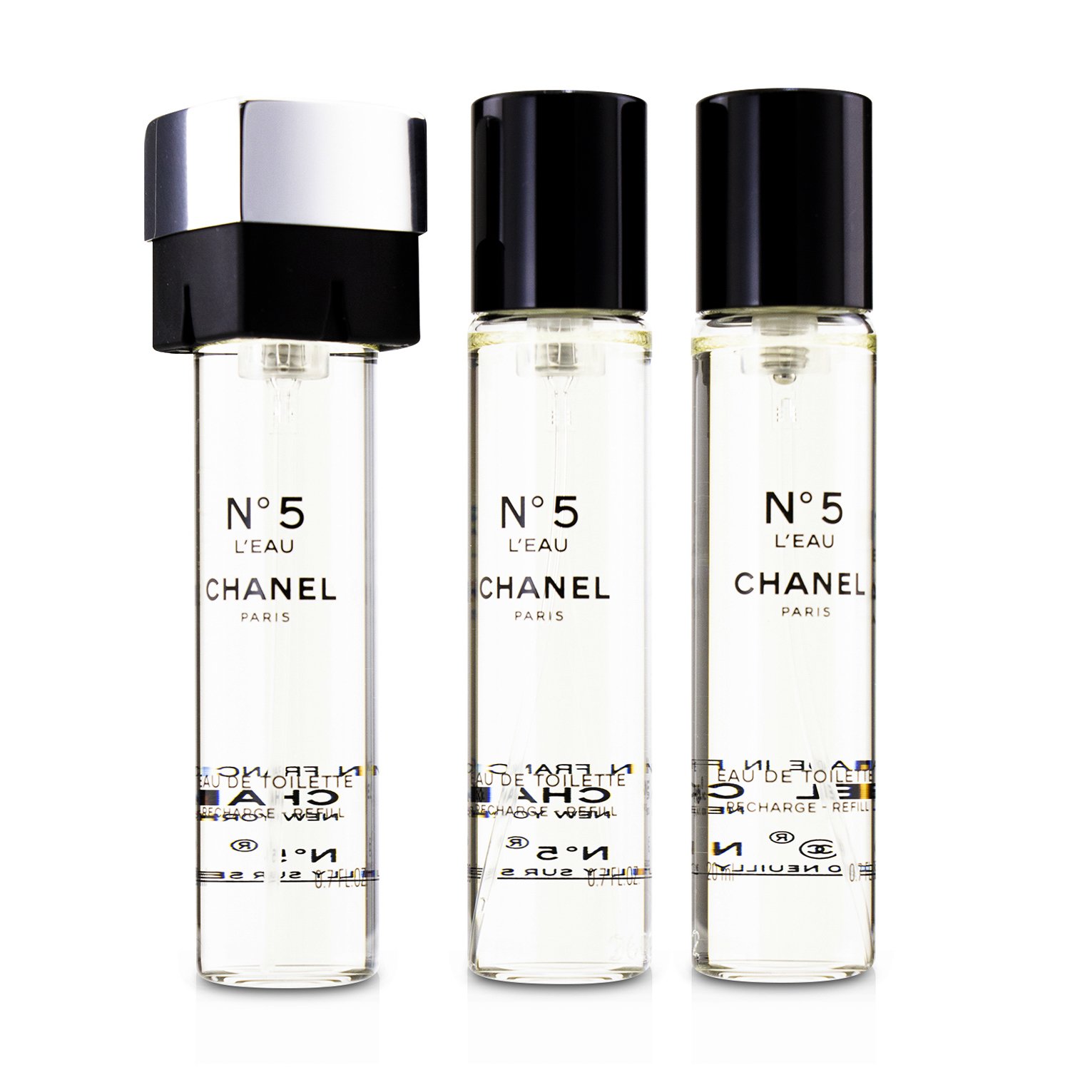Chanel No.5 L'Eau Eau de Toilette Purse Spray Refills 3x20ml/0.7oz