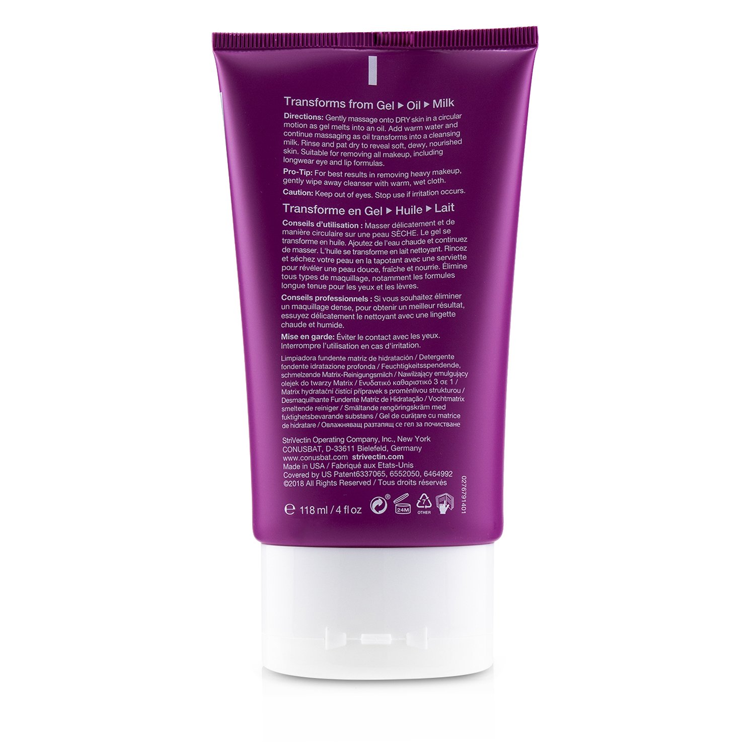 StriVectin StriVectin - Limpiador Derretidor Matriz de Hidratación Multi-Acción 118ml/4oz