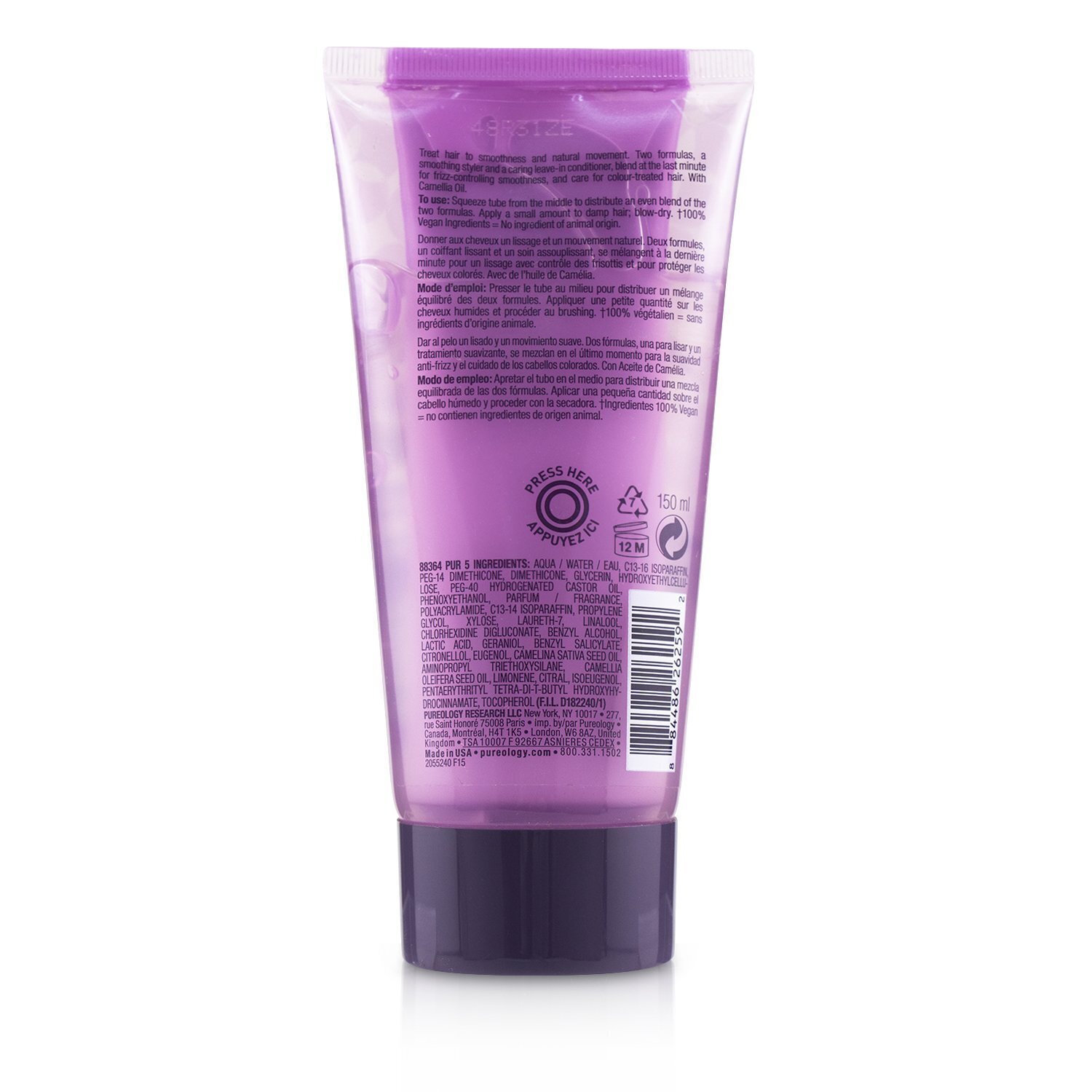 Pureology Smooth Perfection Style + Care Infusion Smoothness + Movement (For Frizzy Colour-Treated Hair) 150ml/5oz