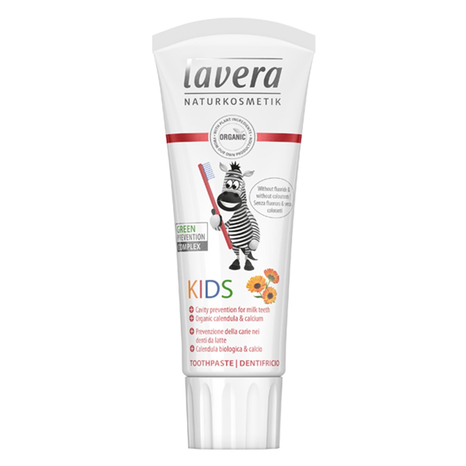 Lavera Pasta do zębów dla dzieci - z organicznym nagietkiem i wapniem 75ml/2.5oz