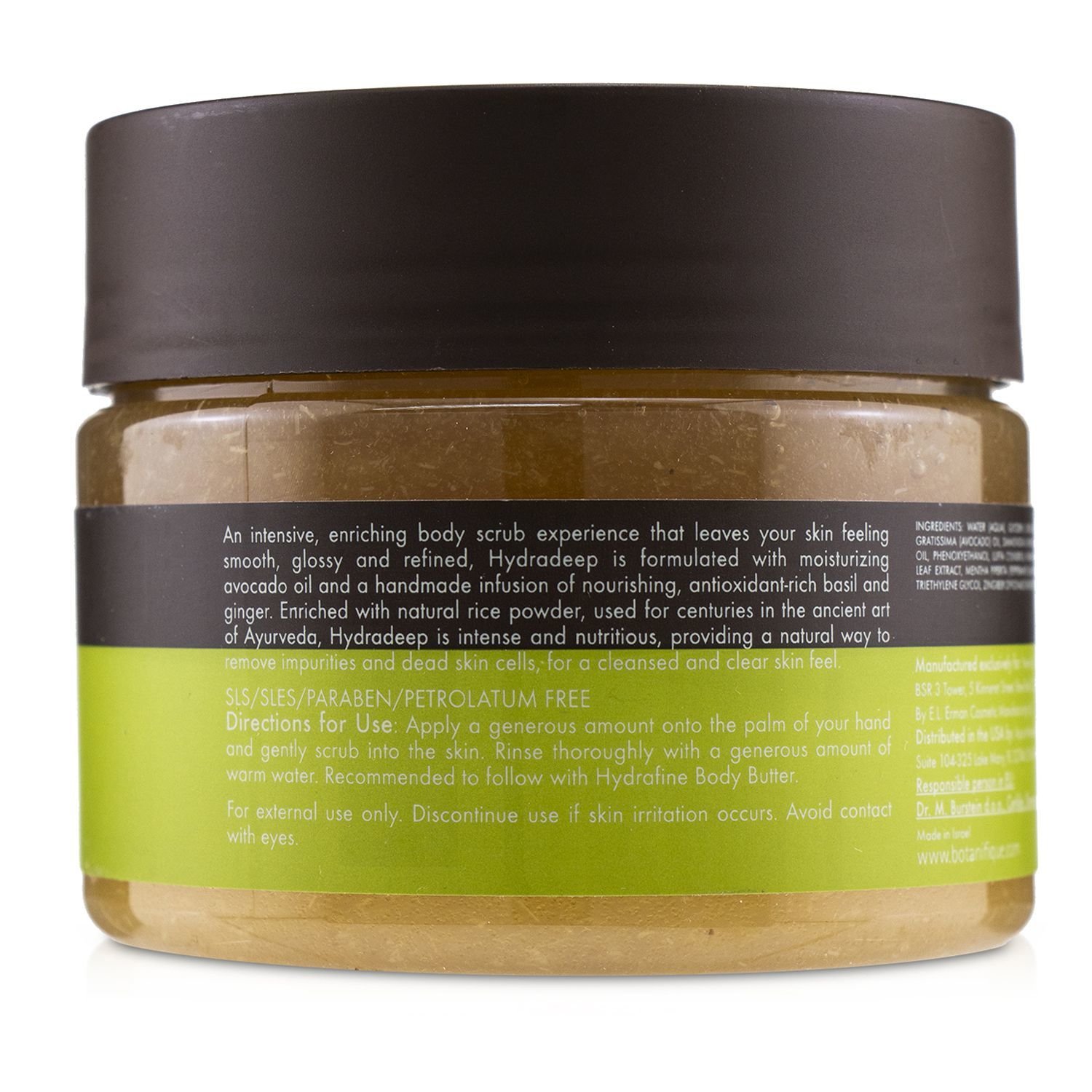 Botanifique Hydradeep Body Scrub - Ginger & Basil 350ml/11.8oz