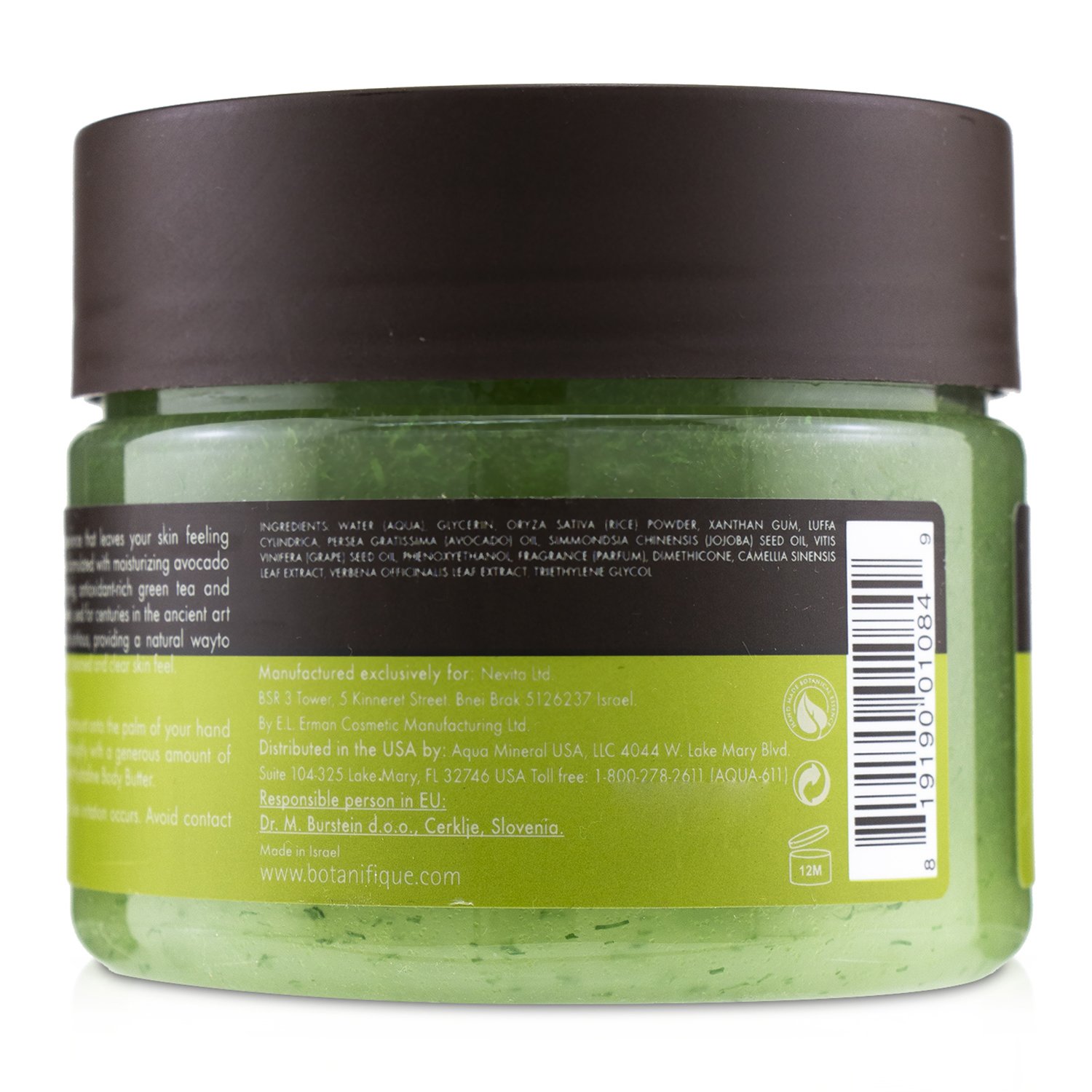 Botanifique Hydradeep Body Scrub - Green Tea & Verbena 350ml/11.8oz