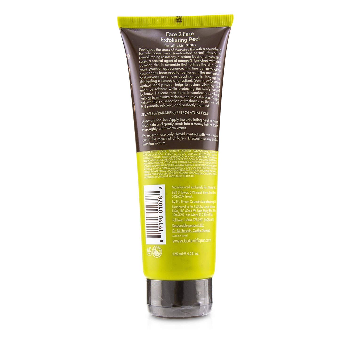 Botanifique Face 2 Face Exfoliating Peel 125ml/4.2oz