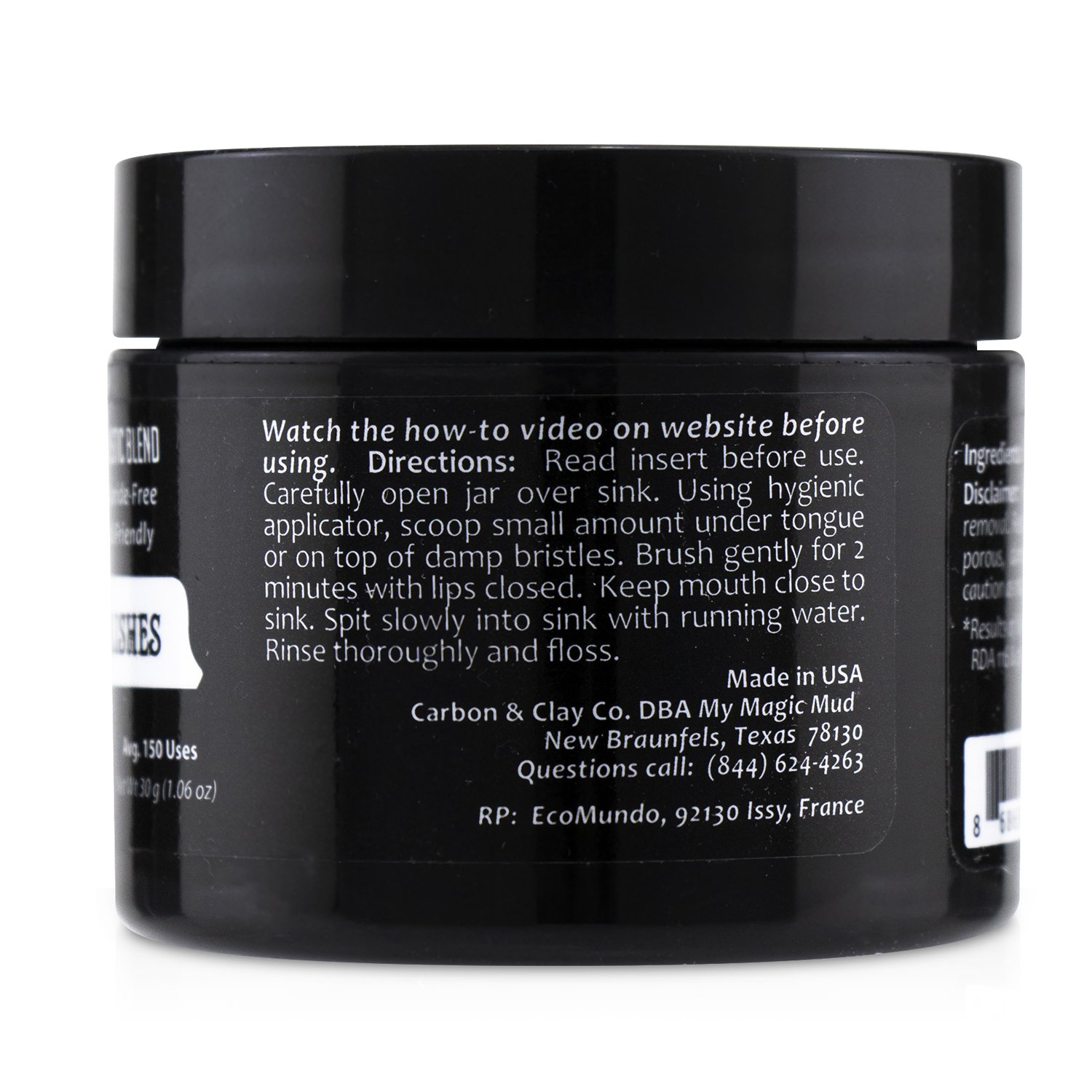 My Magic Mud Activated Charcoal Whitening Tooth Powder - Original 30g/1.06oz