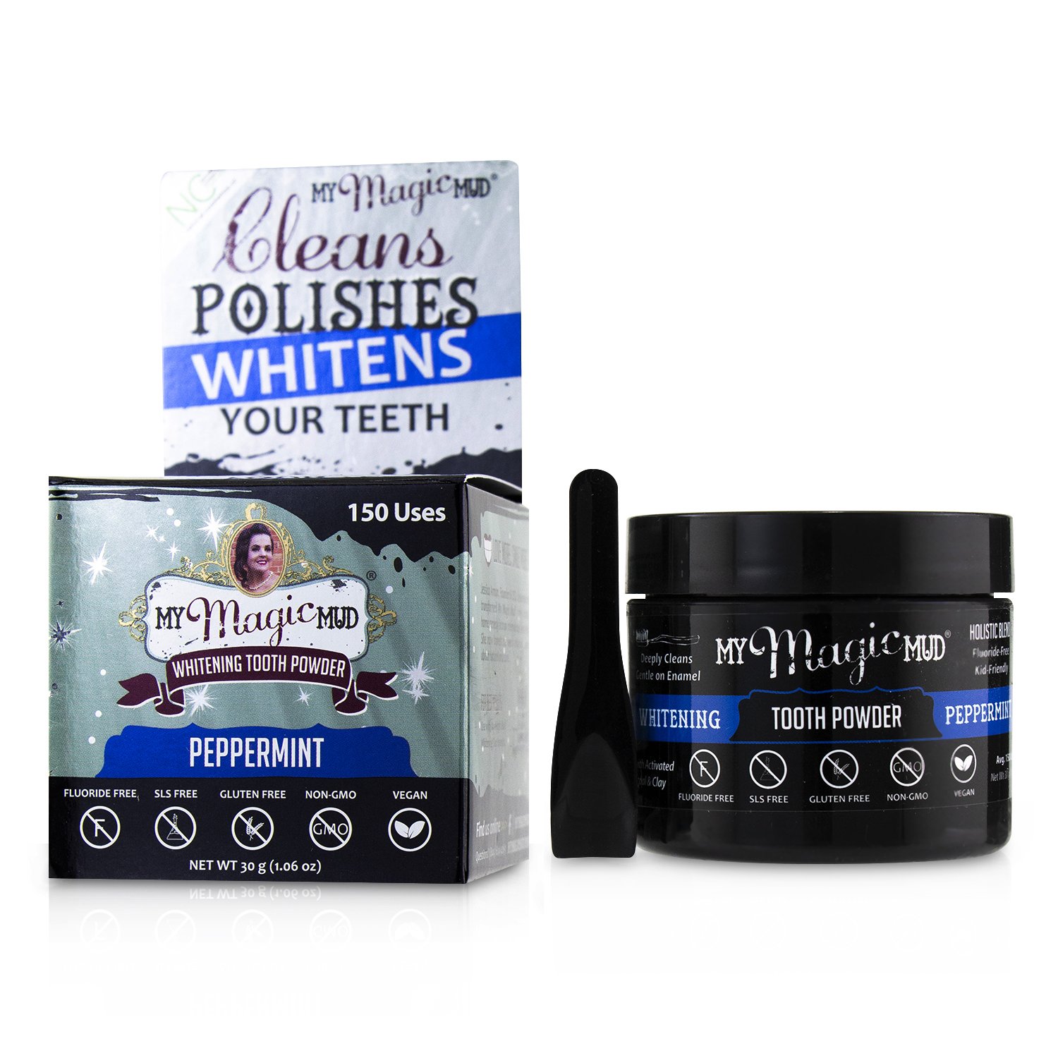My Magic Mud Activated Charcoal Whitening Tooth Powder - Peppermint 30g/1.06oz