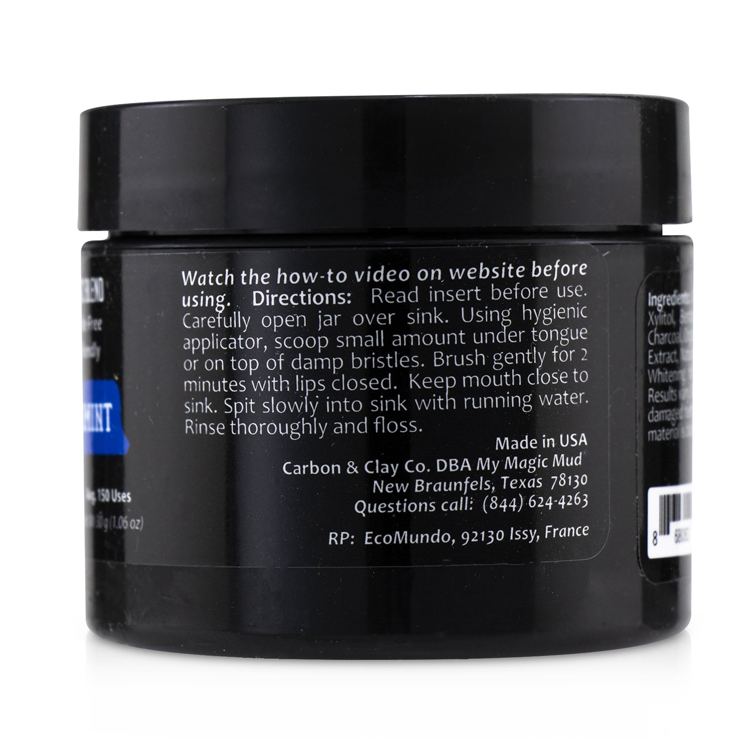 My Magic Mud Activated Charcoal Whitening Tooth Powder - Peppermint 30g/1.06oz
