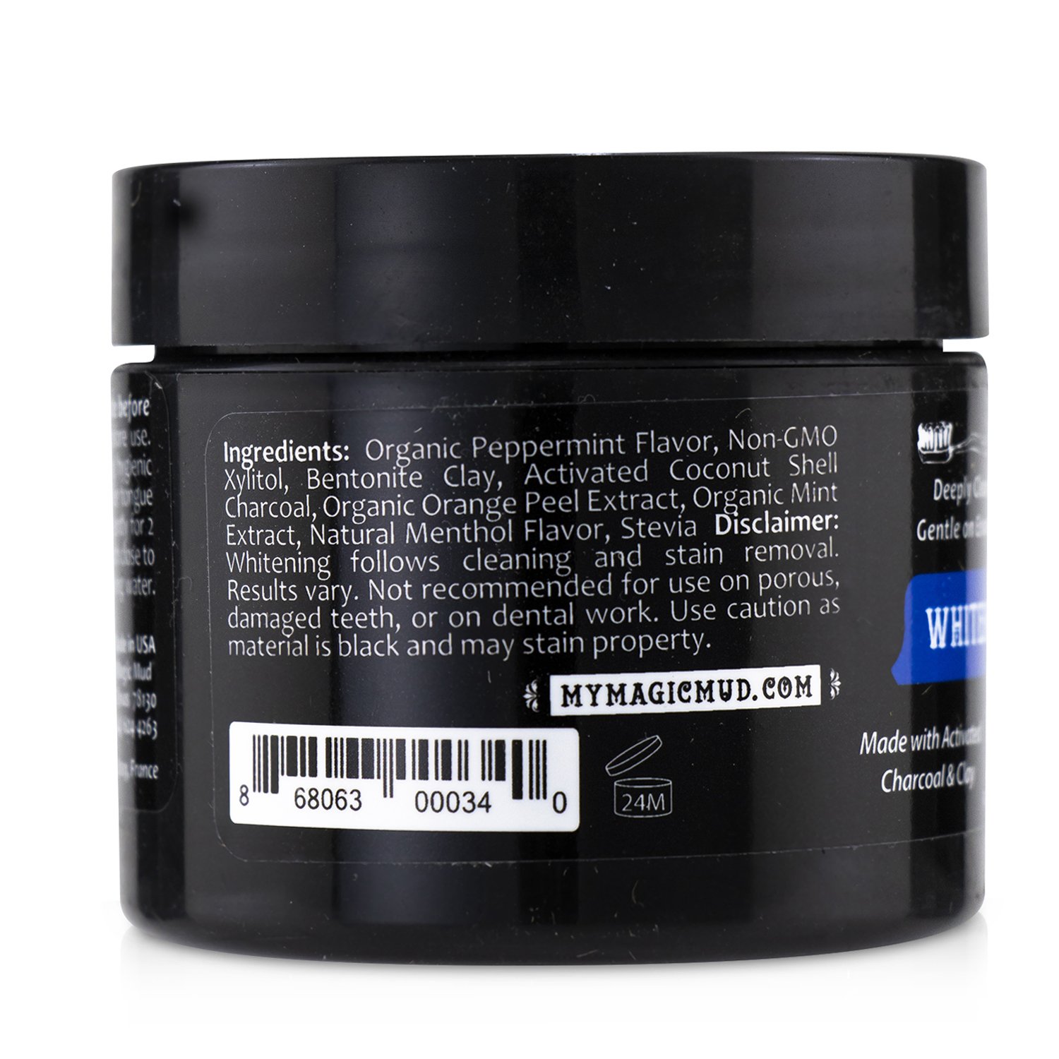 My Magic Mud Activated Charcoal Whitening Tooth Powder - Peppermint 30g/1.06oz