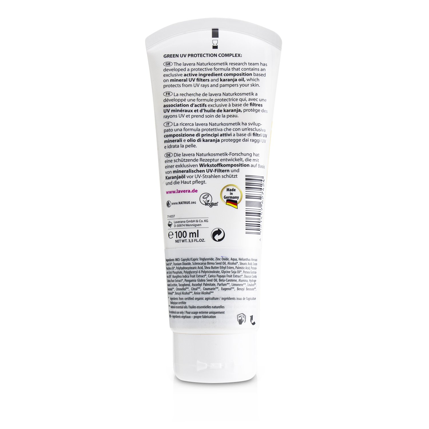 Lavera Sensitive Sun Cream SPF 30 100ml/3.5oz