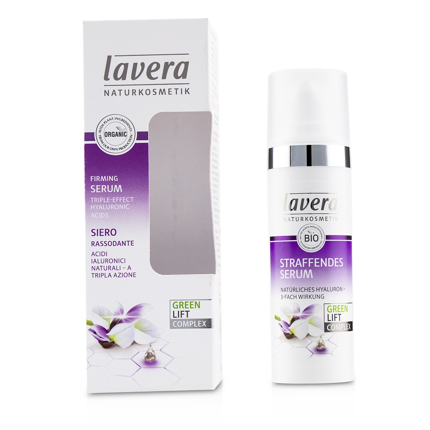 Lavera Triple-Effect Suero Reafirmante con Ácido Hialurónico 30ml/1.1oz