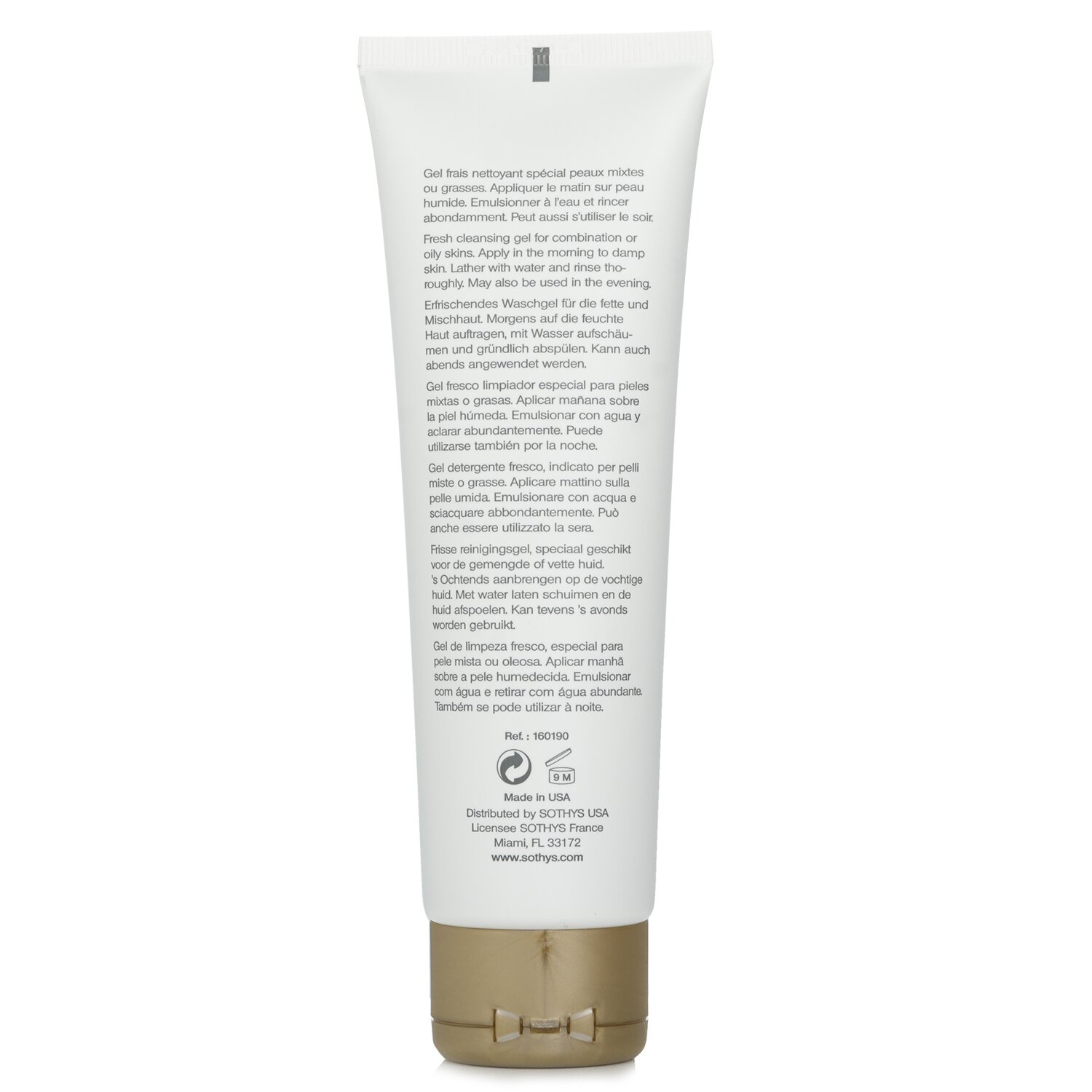Sothys Čistící pěnivý gel - pro smíšenou až mastnou pleť, s výtažkem z kosatce 125ml/4.2oz