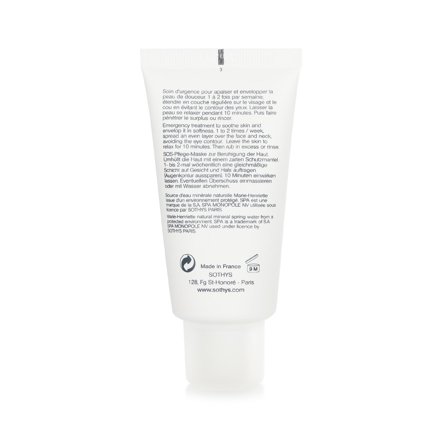 Sothys Mascarilla Nutri-Calmante - Para Piel Sensible 50ml/1.69oz