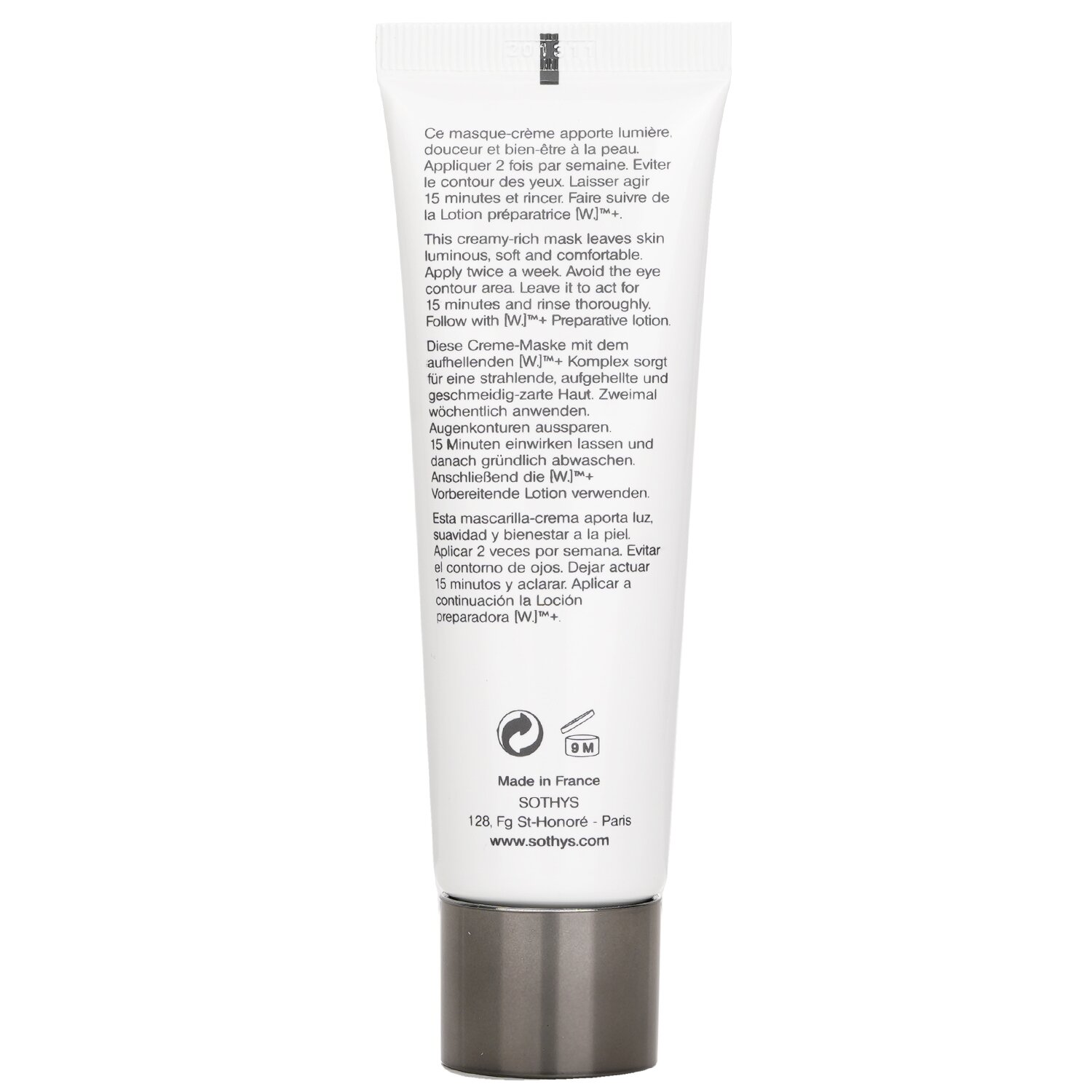 Sothys [W]+ Rozjaśniająca maska - działanie rozświetlające/komfortowe 50ml/1.69oz